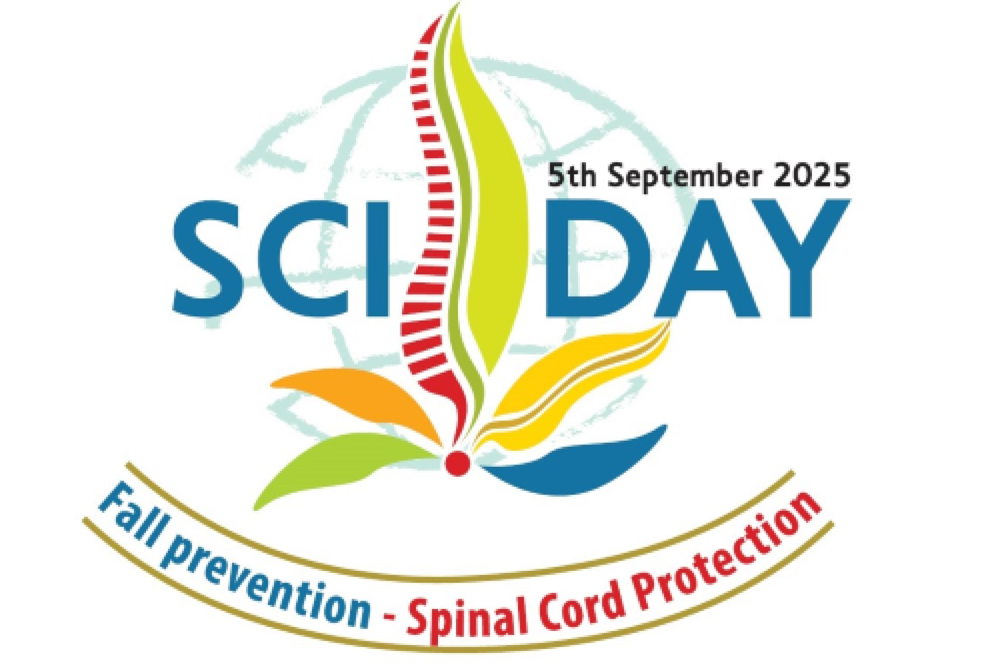 Il logo internazionale della Giornata Mondiale delle Lesioni Spinali ("SCI Day") di oggi, 5 settembre