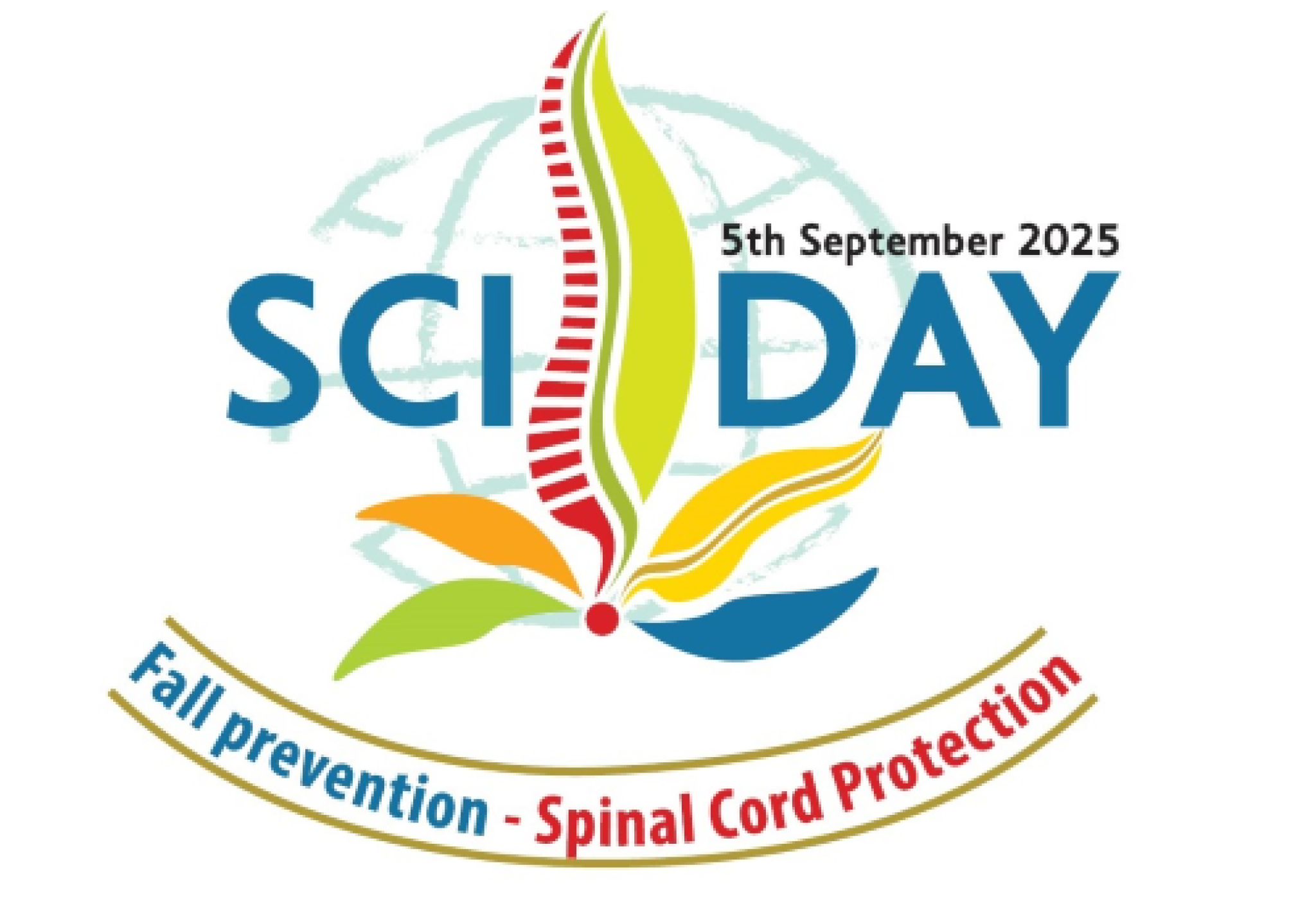 Il logo internazionale della Giornata Mondiale delle Lesioni Spinali ("SCI Day") di oggi, 5 settembre