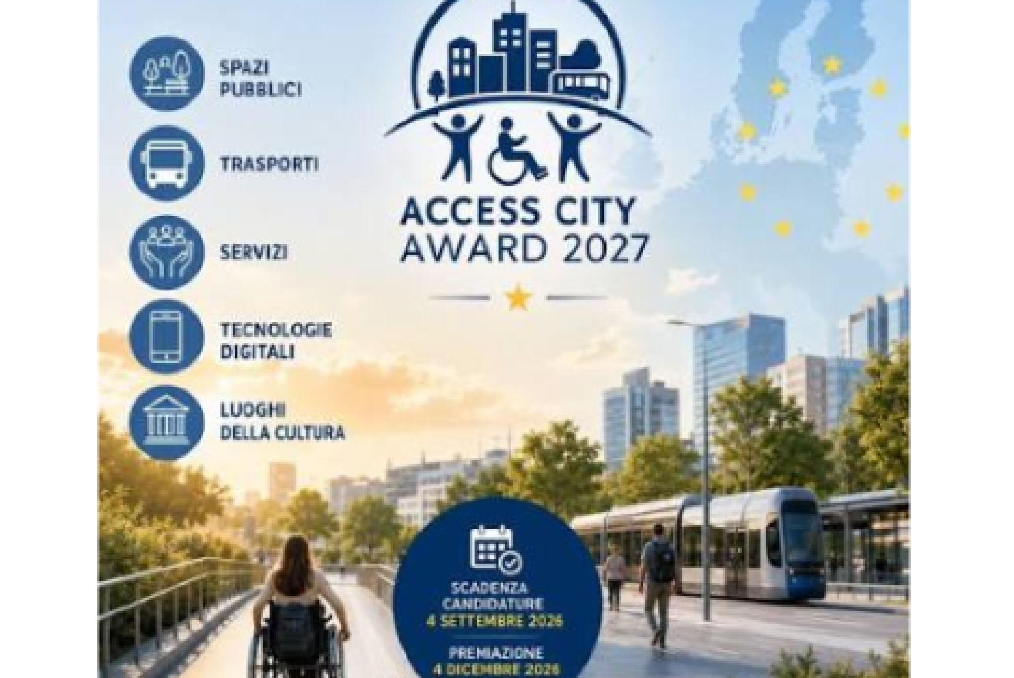 Il premio alle città più accessibili dell’Unione Europea: quest’anno un riconoscimento anche per la vita indipendente