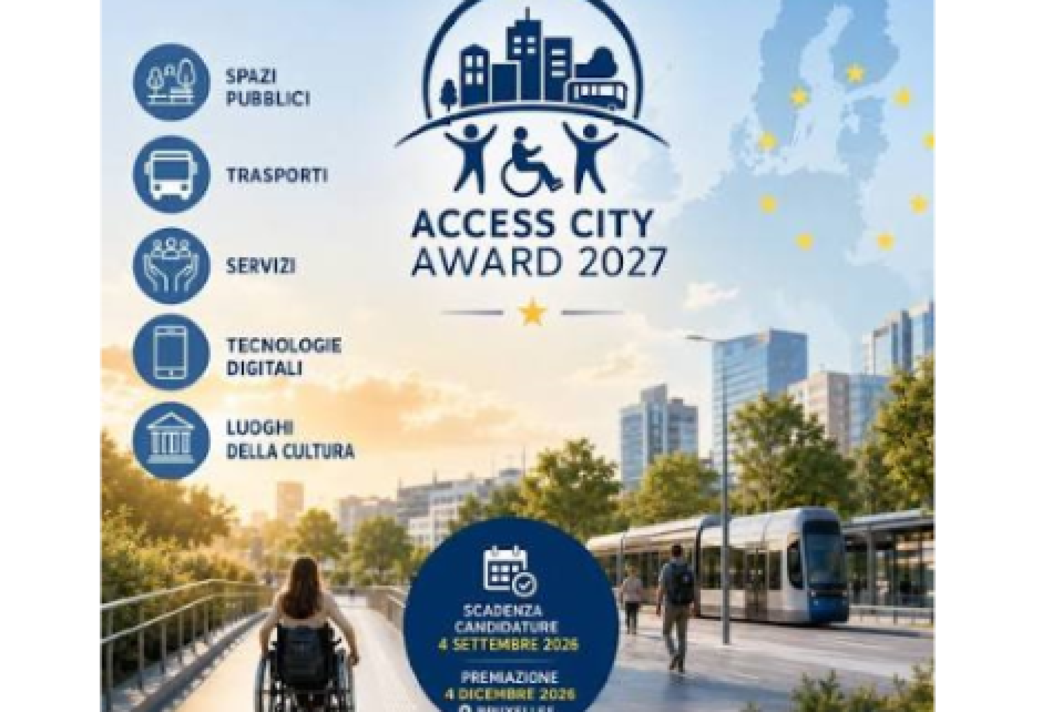 Il premio alle città più accessibili dell’Unione Europea: quest’anno un riconoscimento anche per la vita indipendente