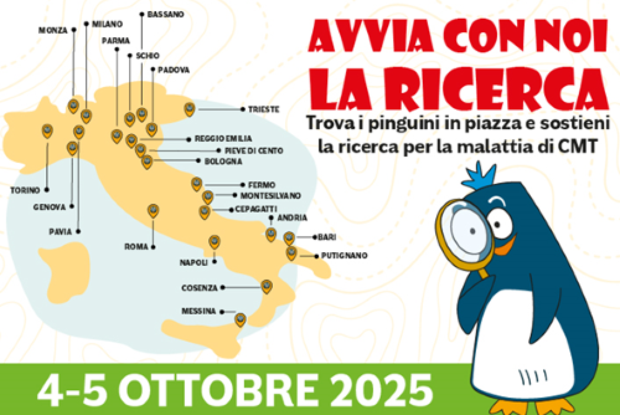 “Avvia con noi la ricerca” sulla malattia di Charcot-Marie-Tooth