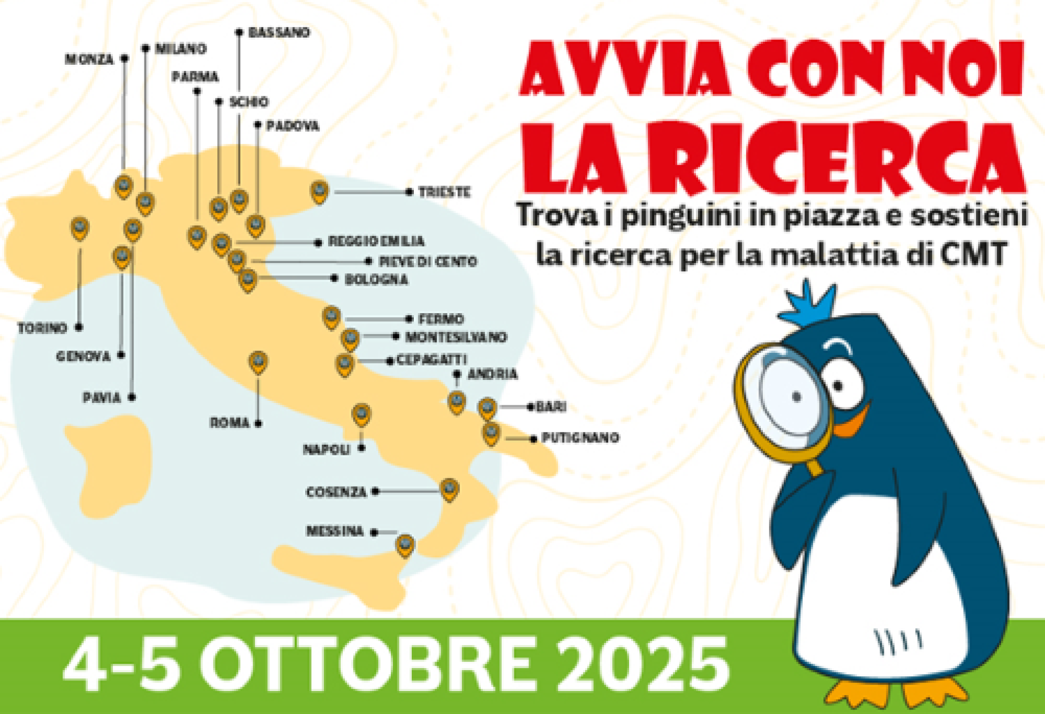 “Avvia con noi la ricerca” sulla malattia di Charcot-Marie-Tooth