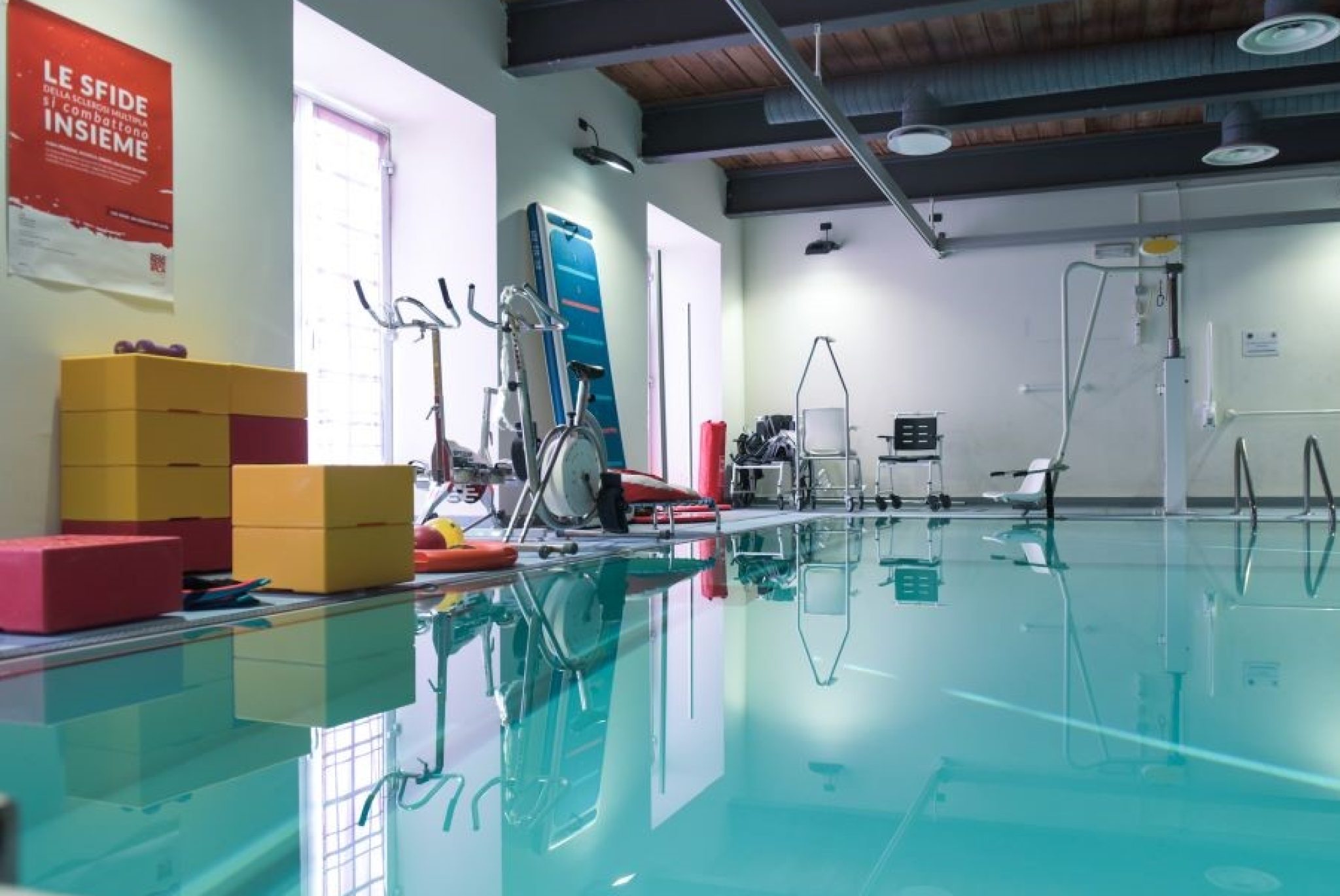 La piscina riabilitativa dell'AISM Liguria