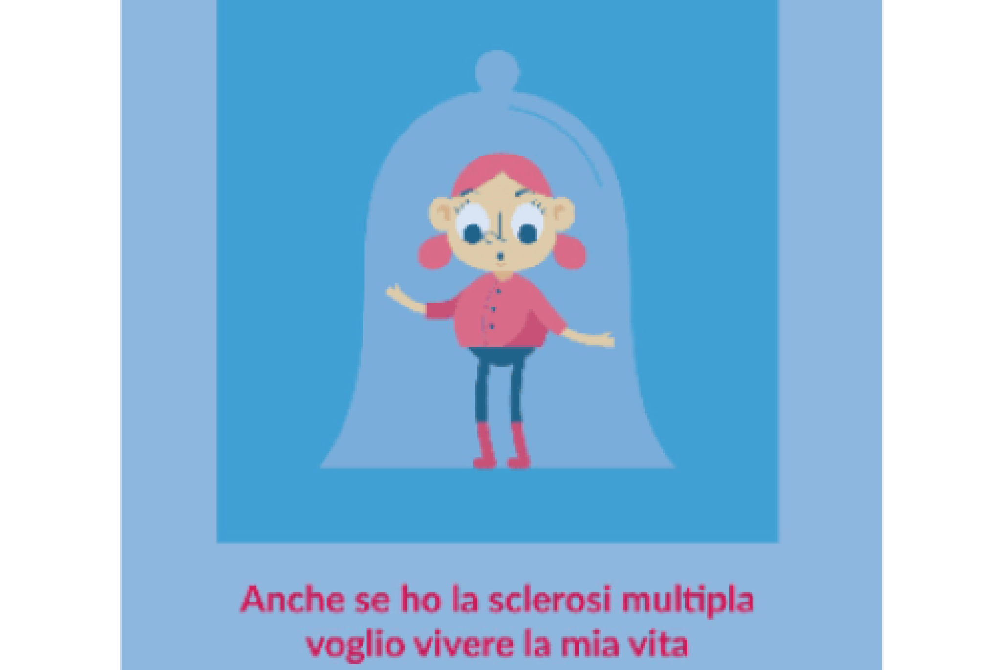 Una realizzazione grafica elaborata dall'AISM e dedicata alla sclerosi multipla pediatrica