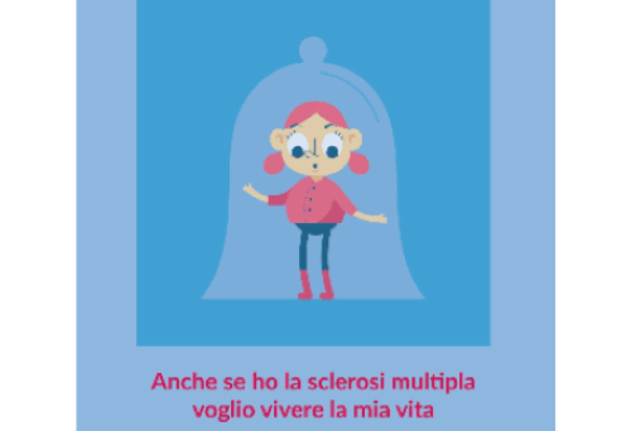 Una realizzazione grafica elaborata dall'AISM e dedicata alla sclerosi multipla pediatrica