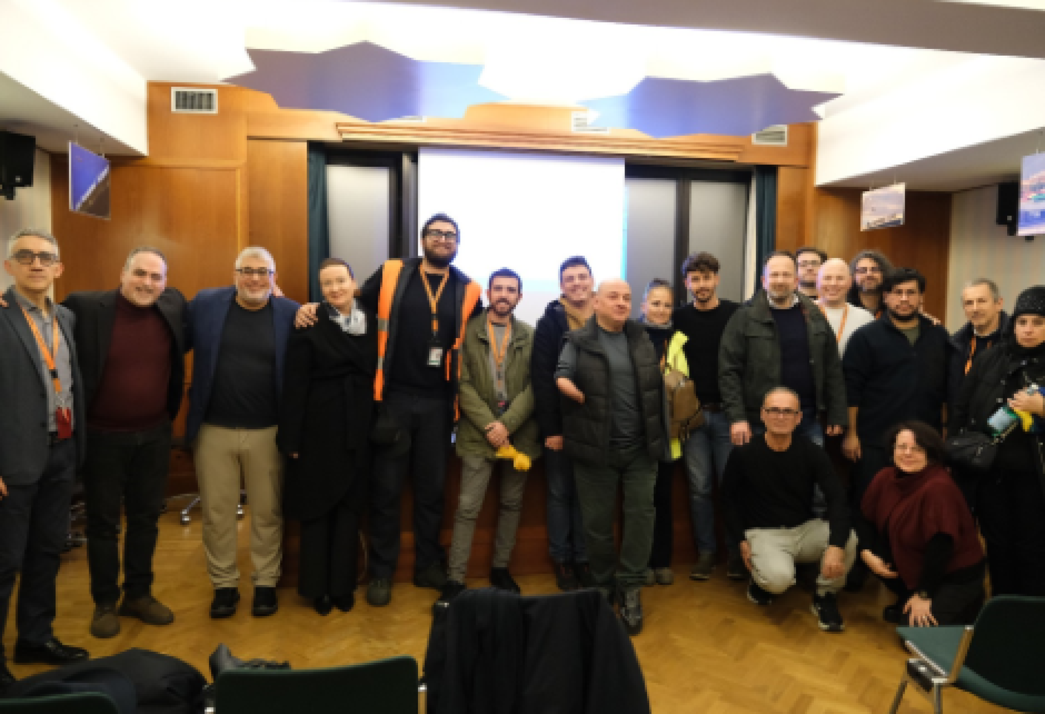Foto di gruppo per i partecipanti al corso di formazione promosso dall'ANMIC all'Aeroporto di Pisa