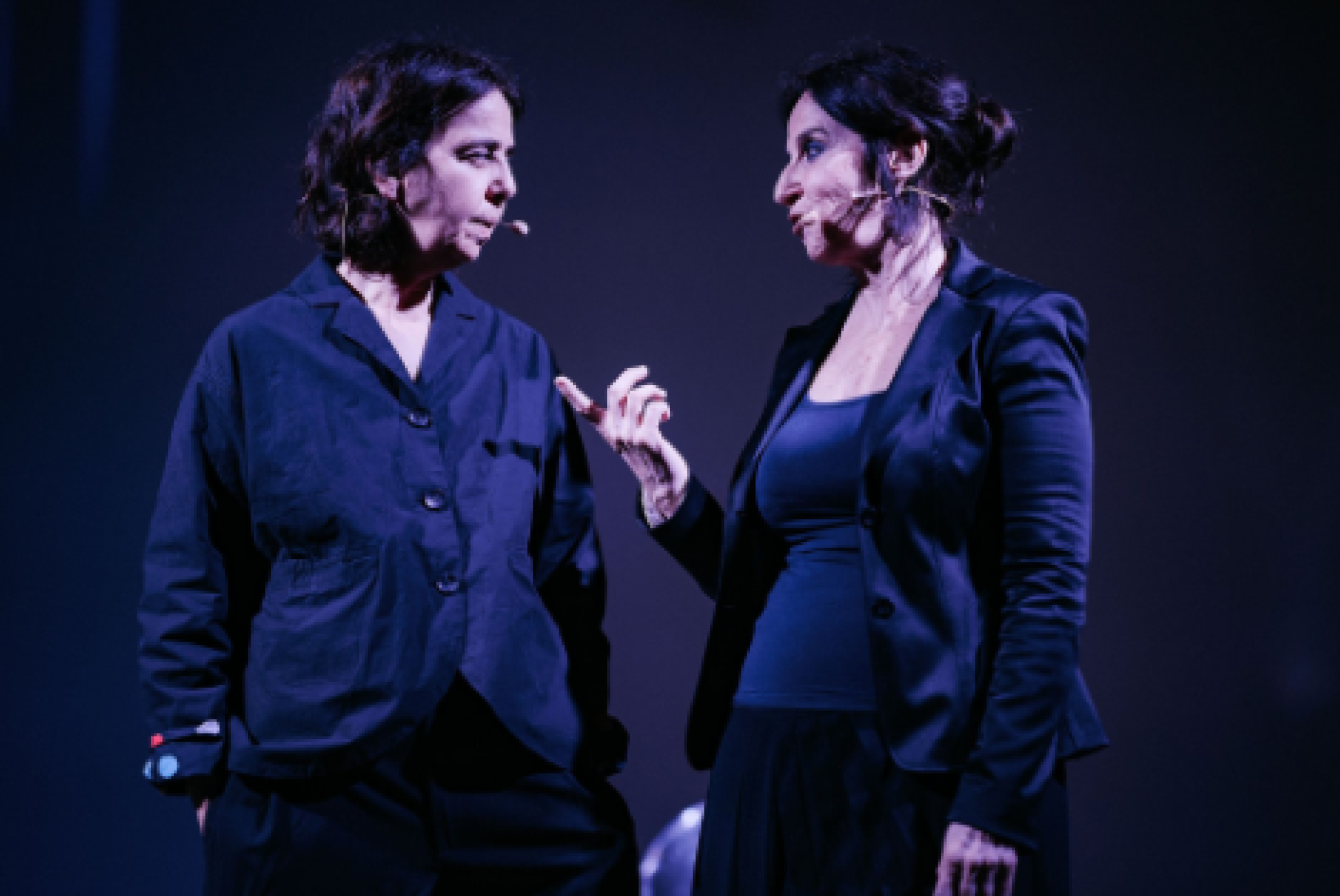 Barbara Altissimo ed Emanuela Currao, nella rappresentazione di "Anni senza..."
