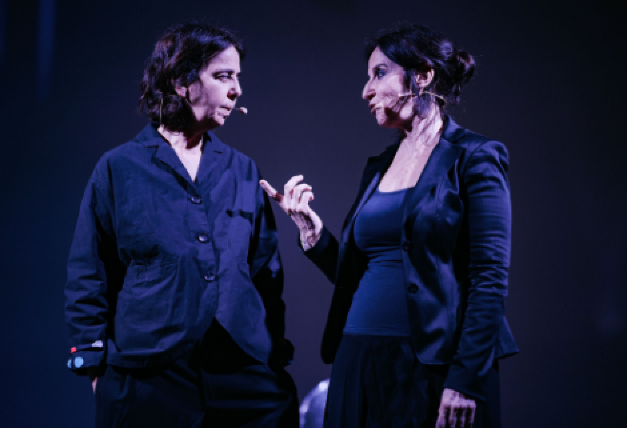 Barbara Altissimo ed Emanuela Currao, nella rappresentazione di "Anni senza..."