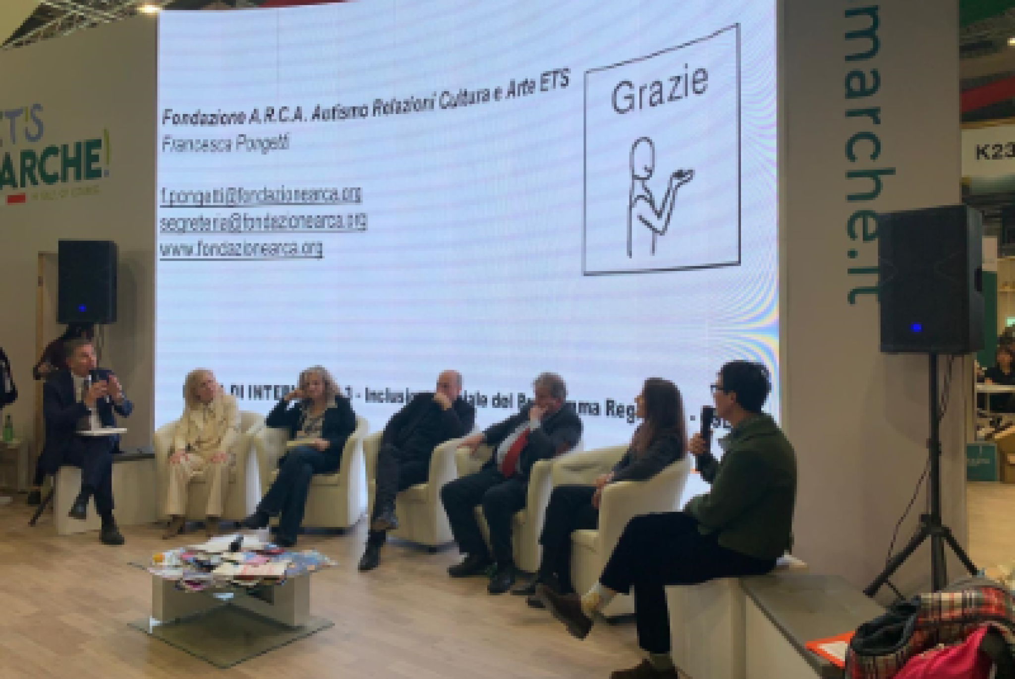 Un momento della presentazione del progetto "Turismo Autism Friendly: inclusivo in ogni luogo, in ogni spazio", nello stand della Regione Marche al "BIT di Milano 2026" 