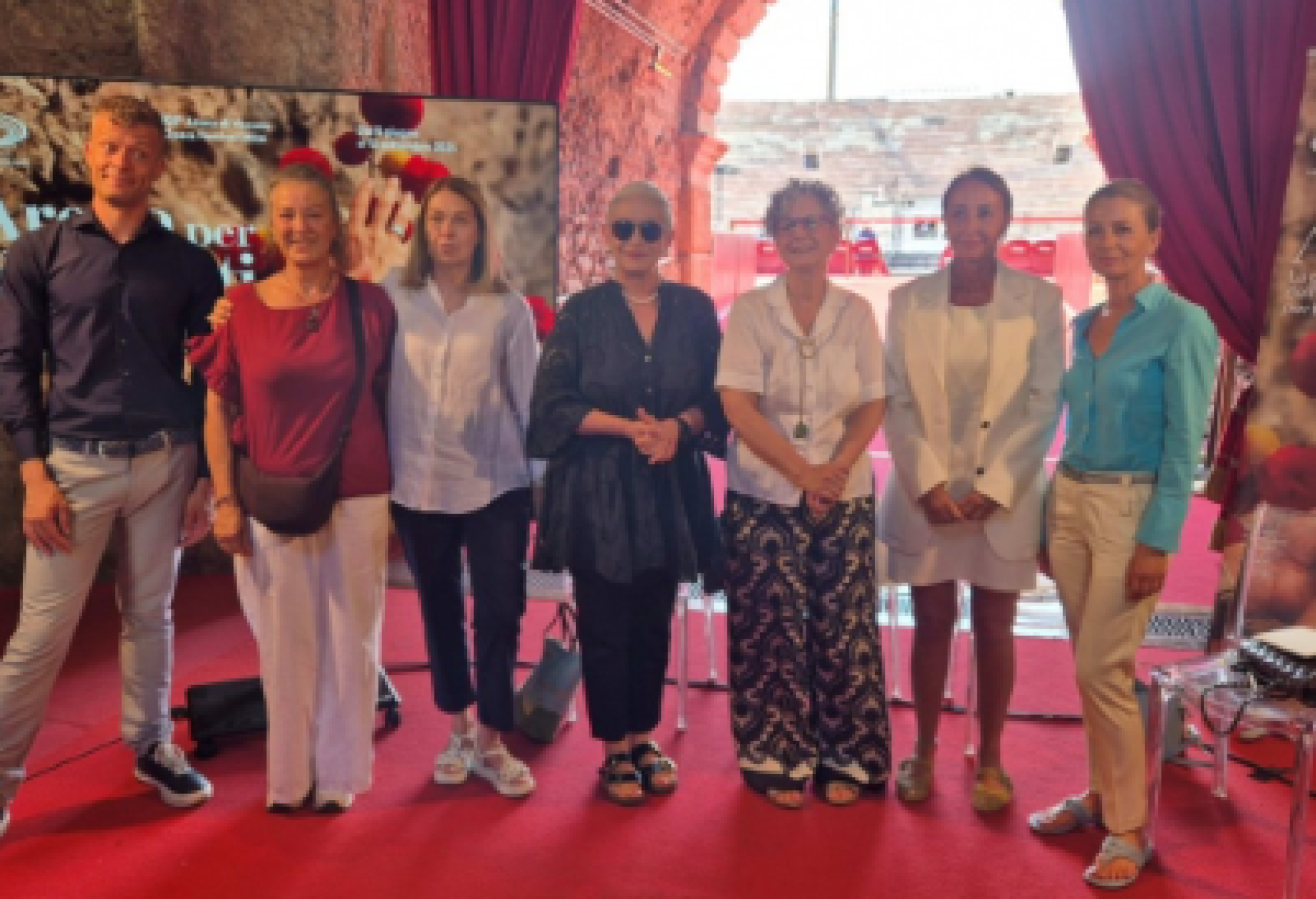 I partecipanti alla conferenza stampa di presentazione della nuova edizione di "Arena per Tutti"