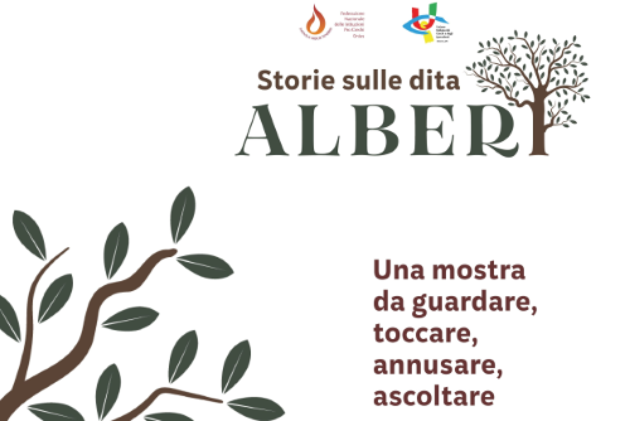 “Storie sulle dita – Alberi”, una mostra ad Ariccia da vedere, toccare, annusare e ascoltare
