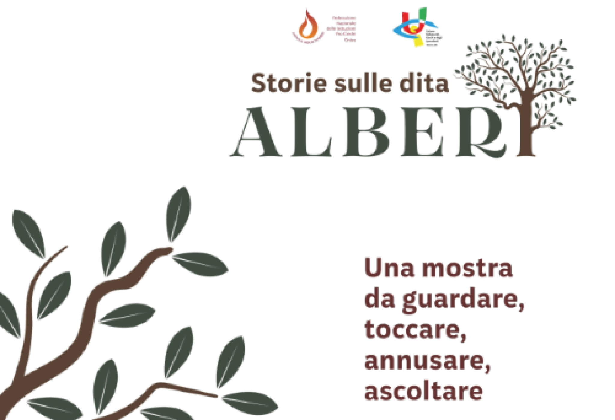 “Storie sulle dita – Alberi”, una mostra ad Ariccia da vedere, toccare, annusare e ascoltare