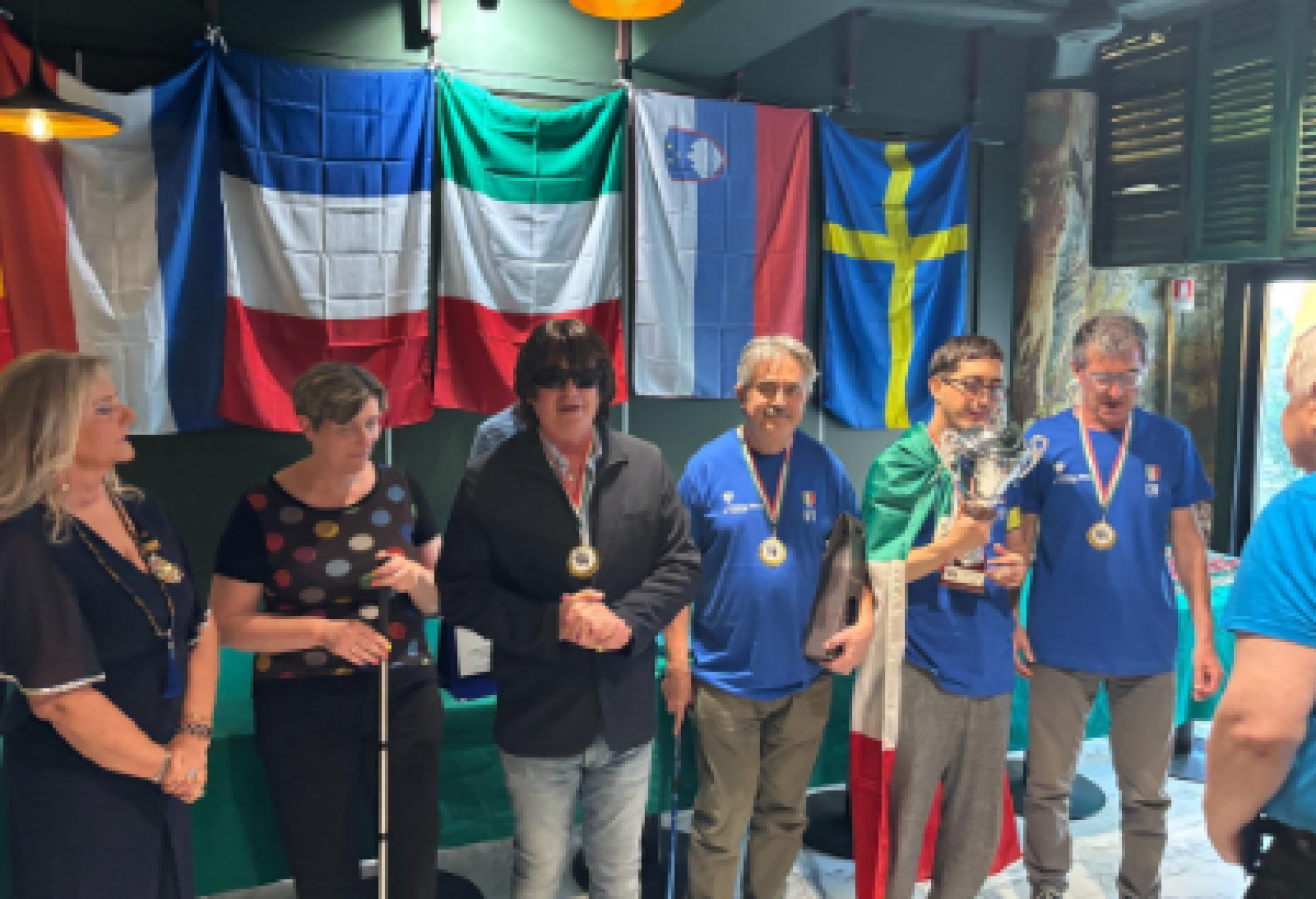 Gli Azzurri vincitori della Coppa delle Sei Nazioni di Scacchi per Ciechi e Ipovedenti a Rimini