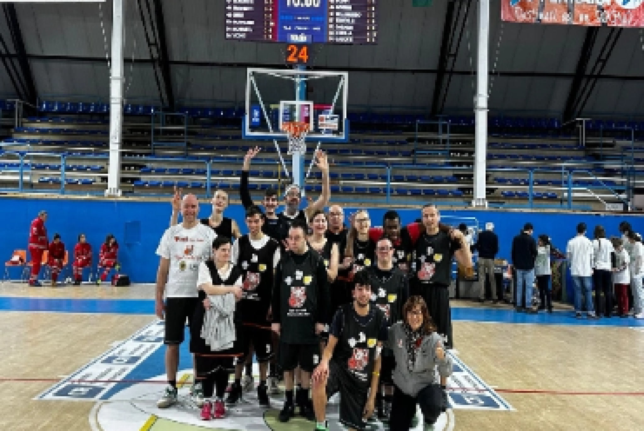 La squadra di baskin del "VENI Basket"