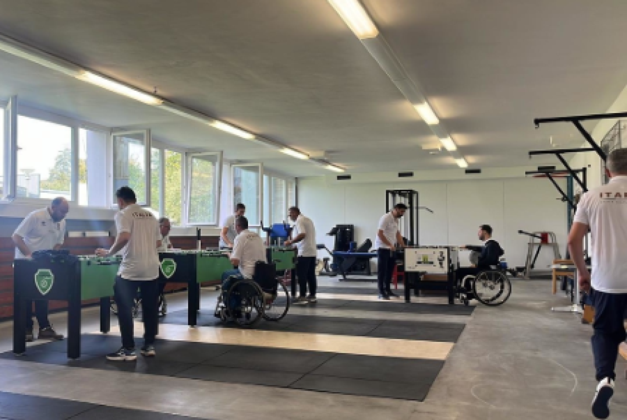Immagine di repertorio riguardante uno stage della Nazionale Italiana di calcio balilla paralimpico