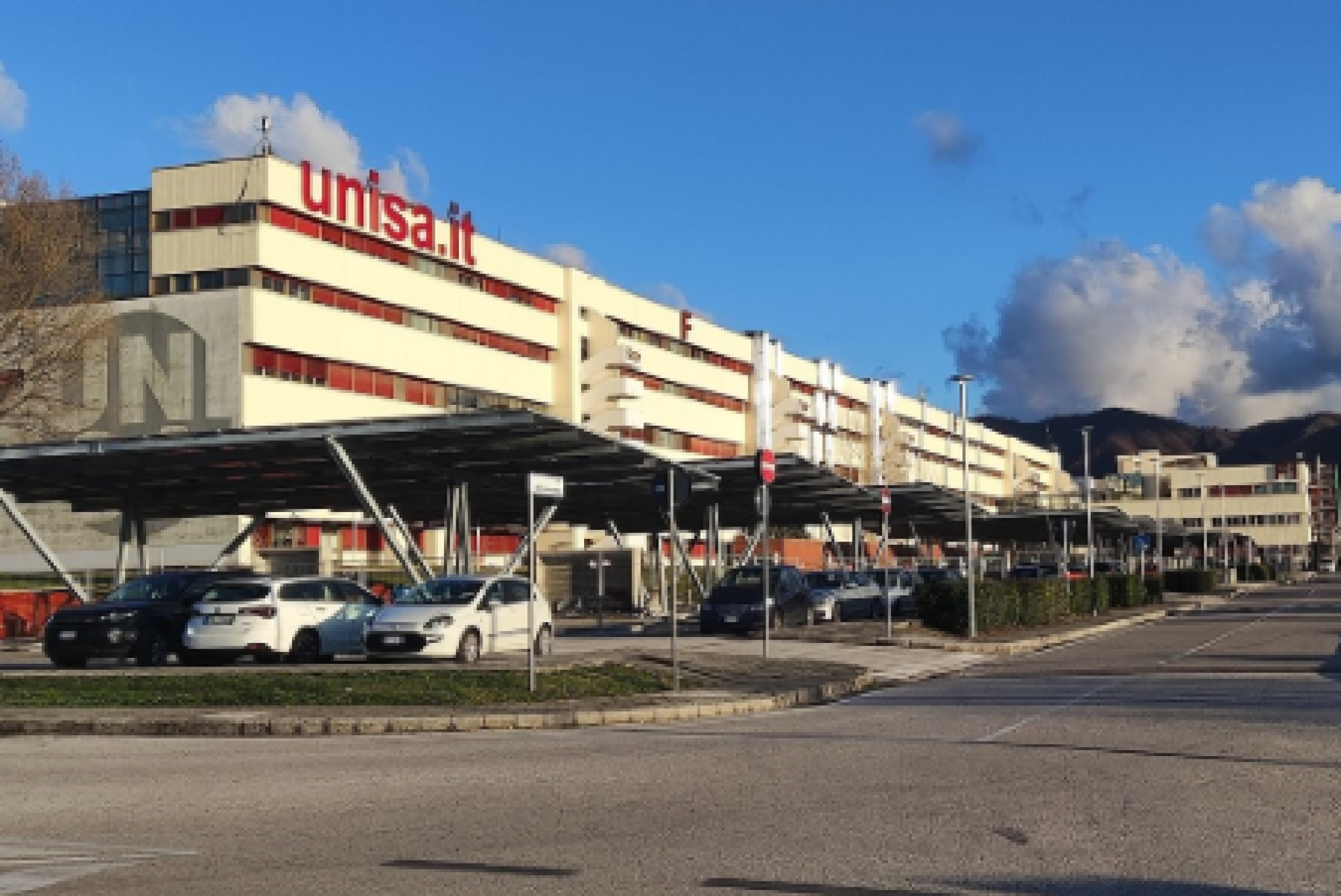 Il campus di Fisciano dell'Università di Salerno