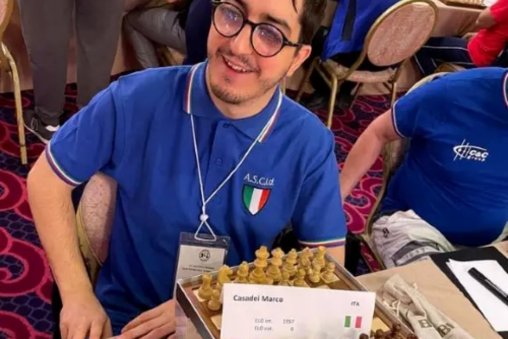 A Galatina Marco Casadei di Cesena ha vinto per la nona volta il Campionato Italiano Assoluto di Scacchi per Ciechi e Ipovedenti
