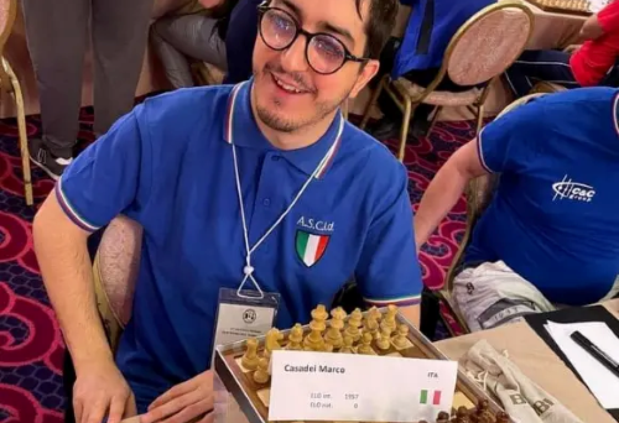 A Galatina Marco Casadei di Cesena ha vinto per la nona volta il Campionato Italiano Assoluto di Scacchi per Ciechi e Ipovedenti
