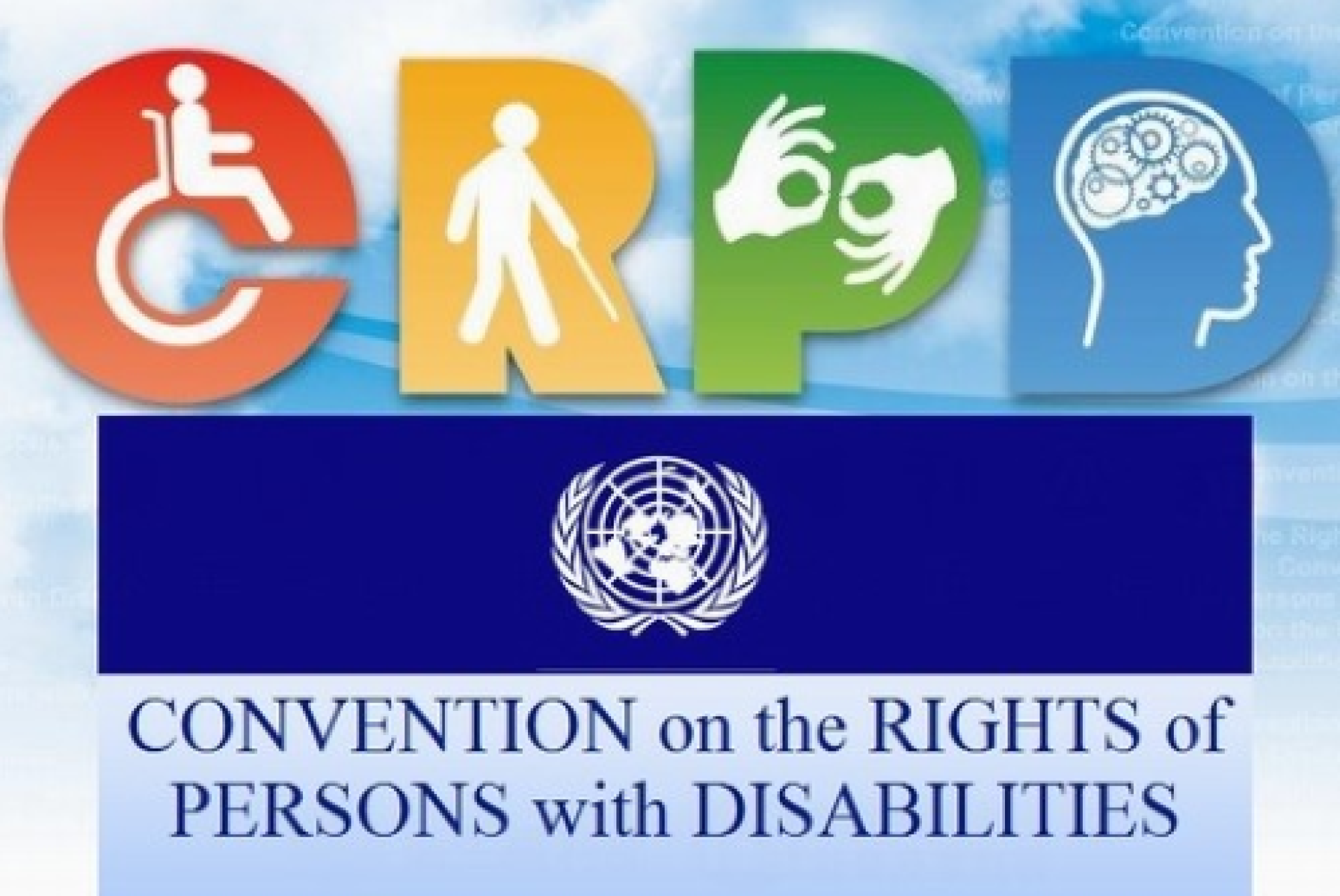 Una realizzazione grafica dedicata alla Convenzione ONU sui Diritti delle Persone con Disabilità