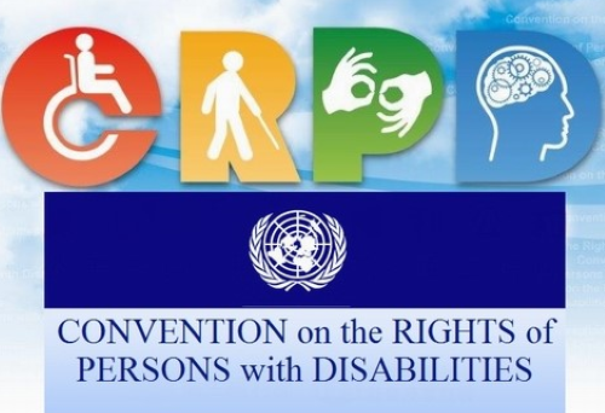 Una realizzazione grafica dedicata alla Convenzione ONU sui Diritti delle Persone con Disabilità