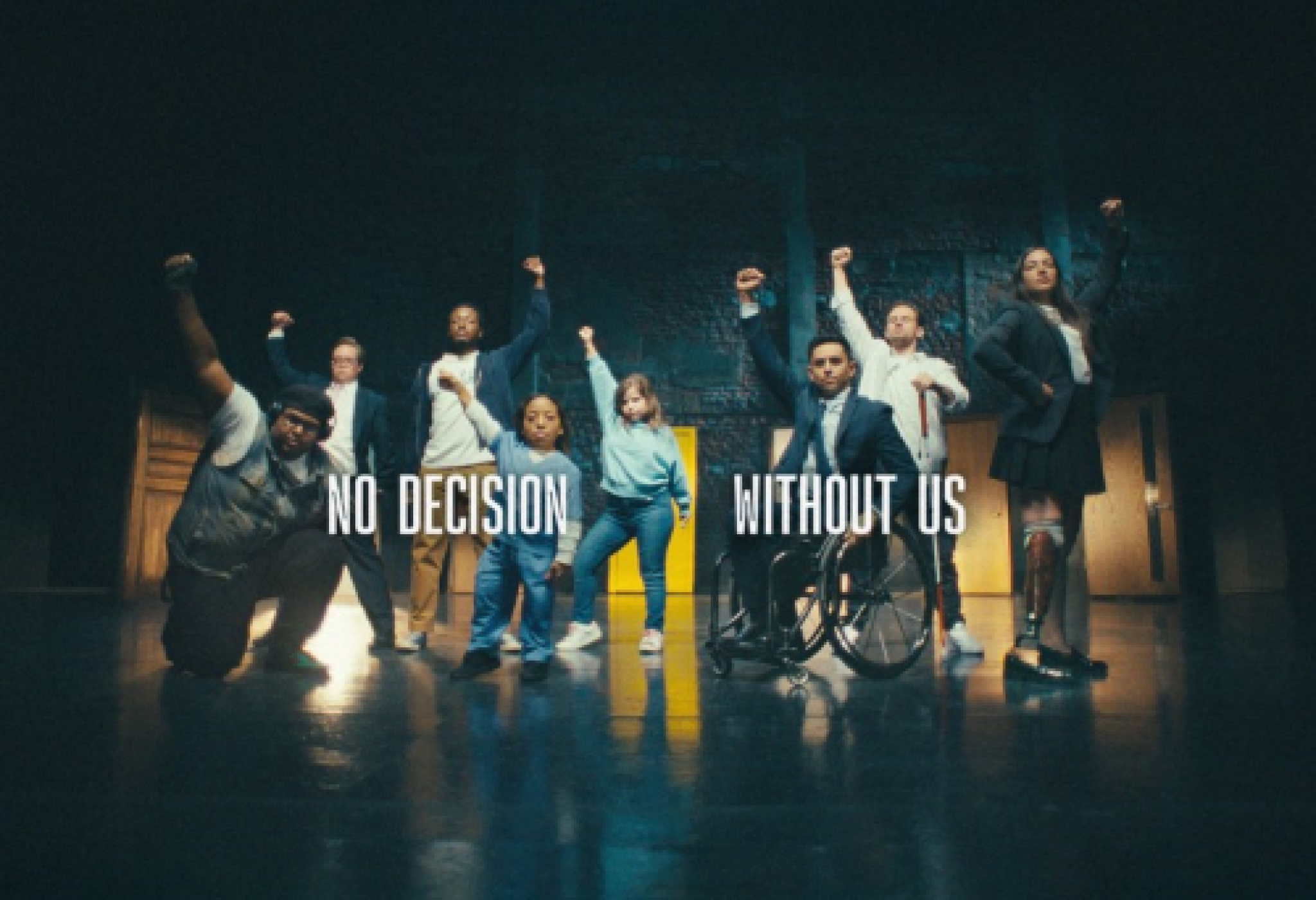 I protagonisti del video su cui si è basata la campagna internazionale del CoorDown "No Decision Without Us" (“Nessuna decisione senza di noi”)