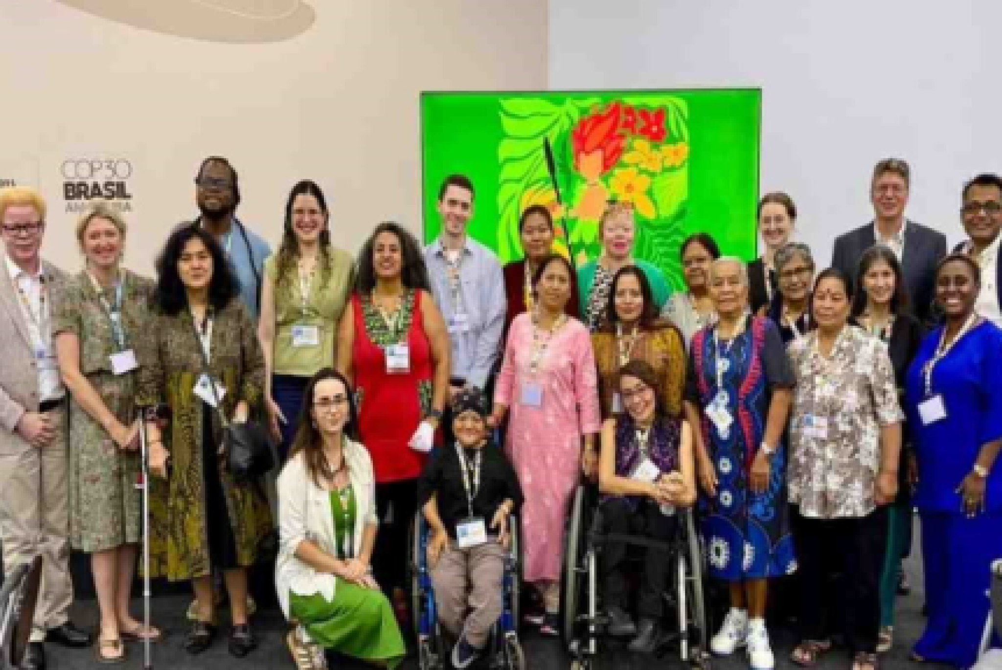 I componenti del Comitato sul Clima e la Disabilità di Climate Watch alla Conferenza delle Nazioni Unite sui cambiamenti climatici del 2025 (COP 30, Belem, Brasile, 10-21 novembre)