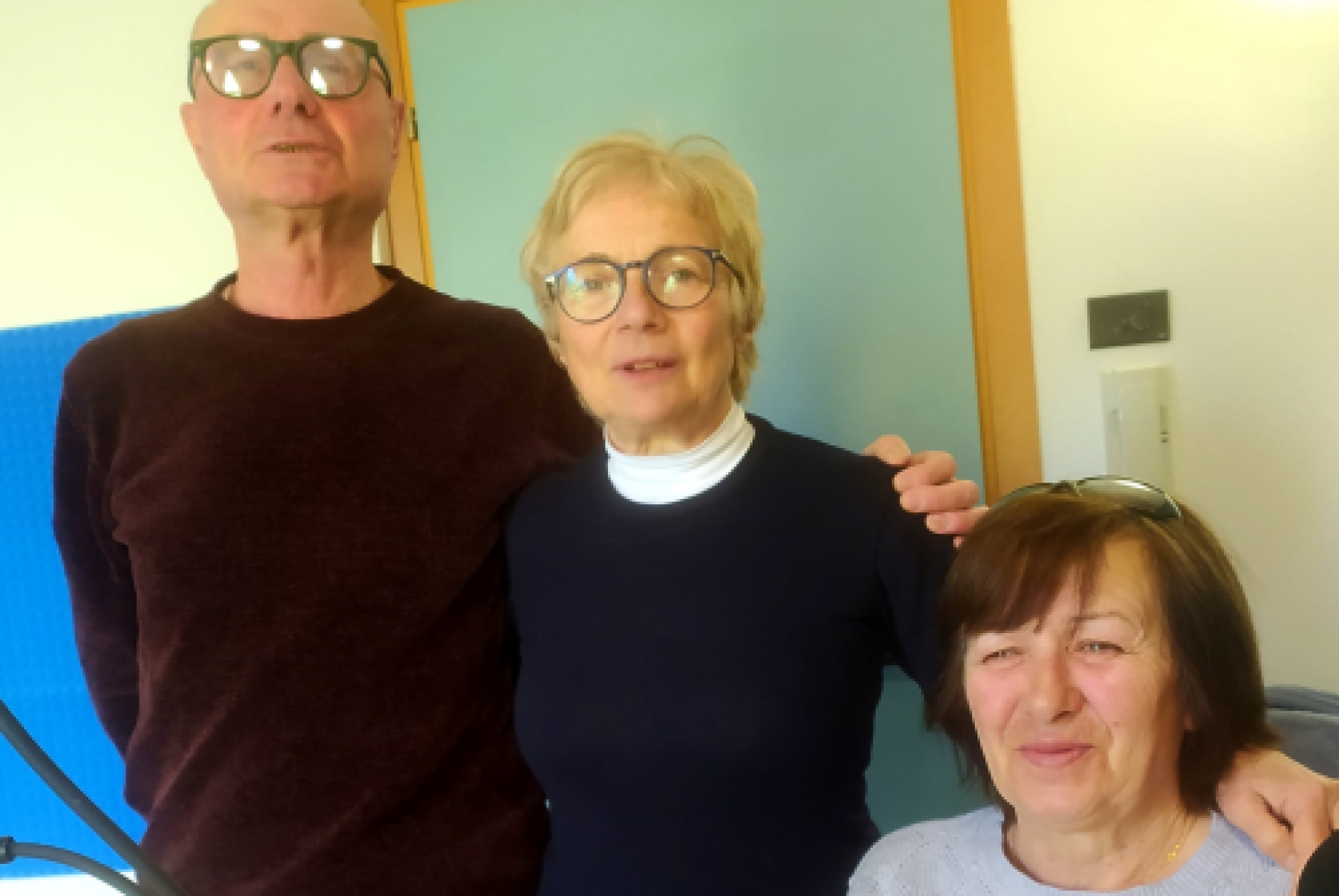 Da sinistra: Daniele, Luciana e Carla
