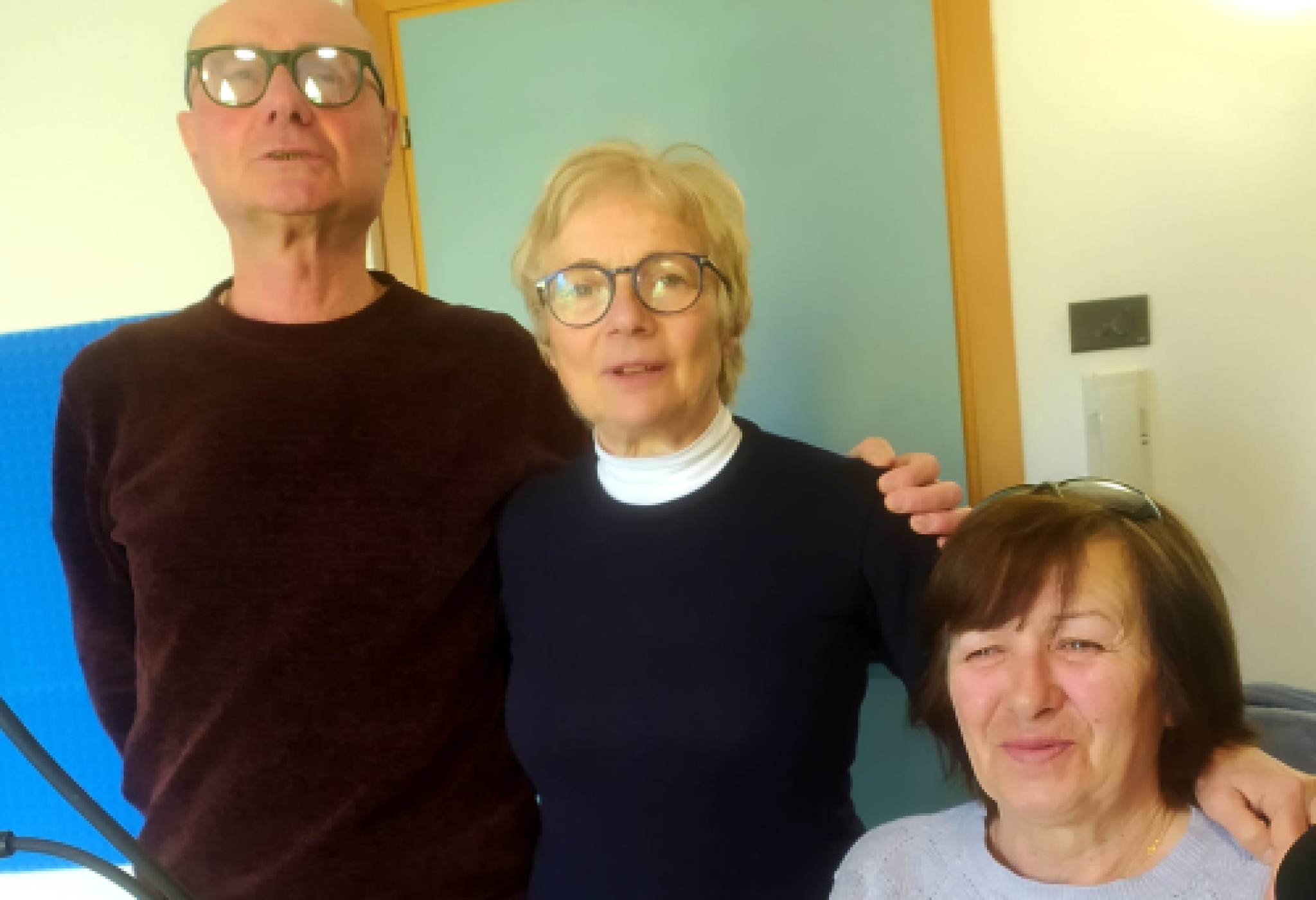 Da sinistra: Daniele, Luciana e Carla