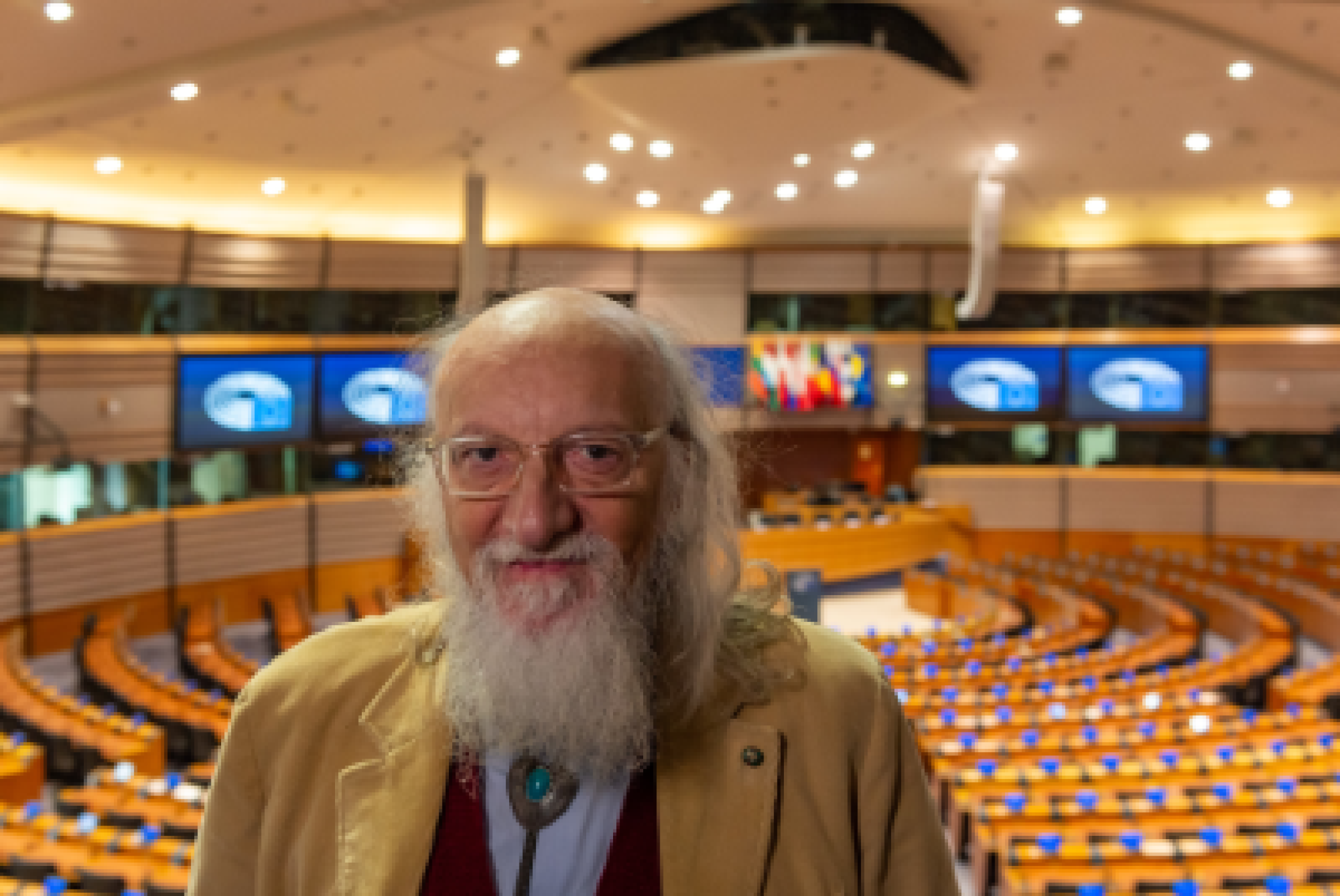 Fulvio De Nigris, presidente della Fondazione Gli Amici di Luca-Casa dei Risvegli Luca De Nigris, al Parlamento Europeo di Bruxelles