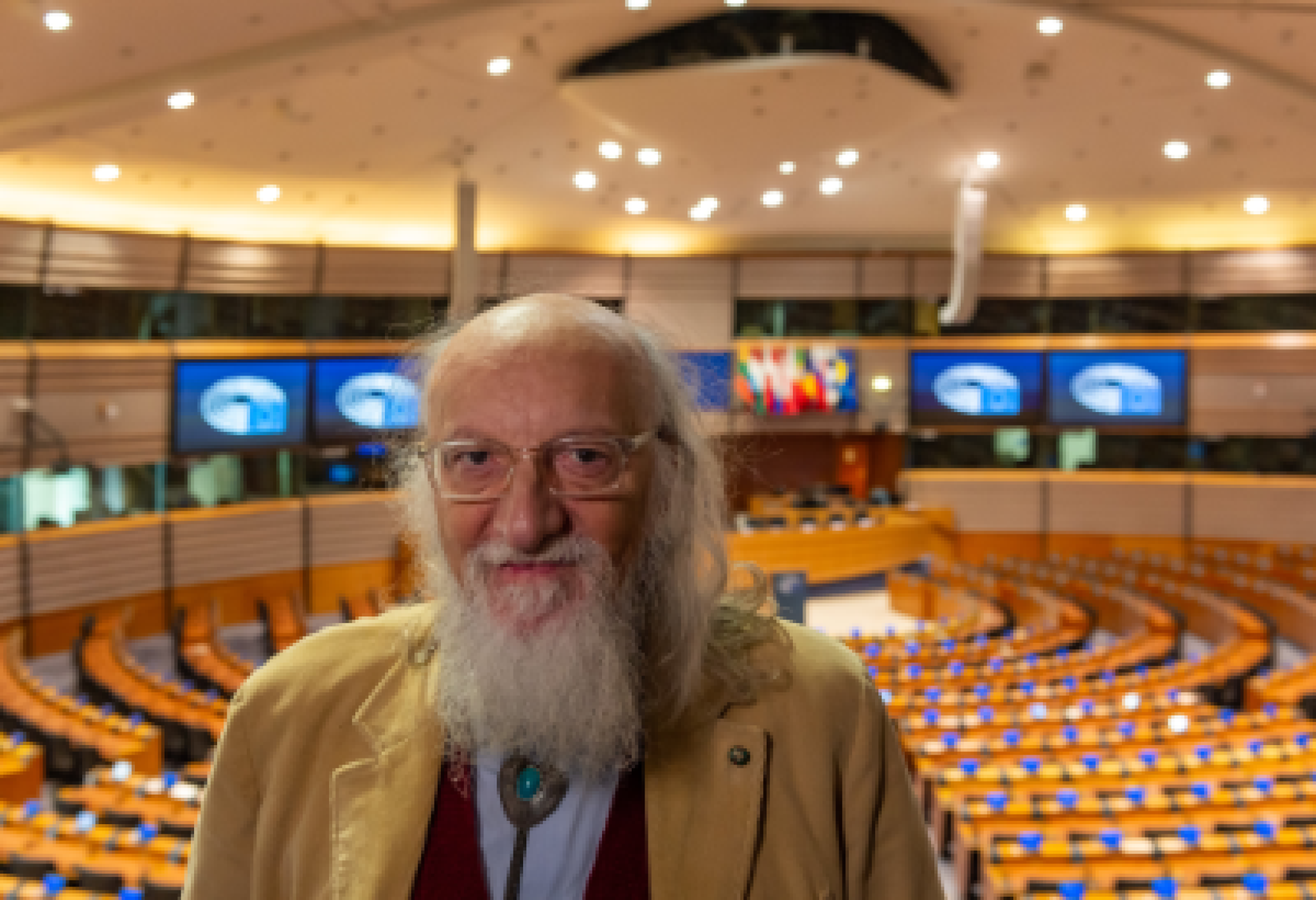 Fulvio De Nigris, presidente della Fondazione Gli Amici di Luca-Casa dei Risvegli Luca De Nigris, al Parlamento Europeo di Bruxelles