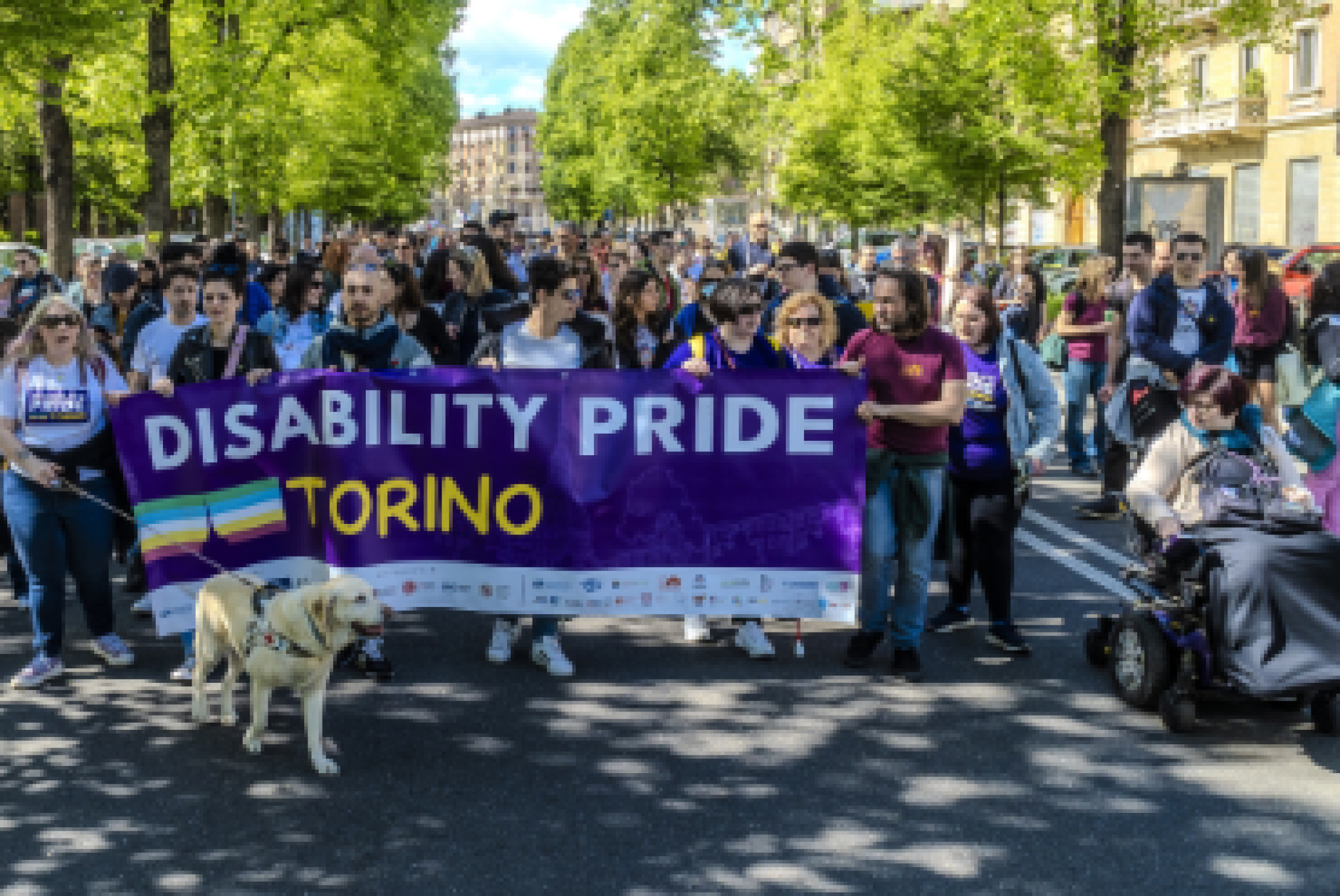Un'immagine del "Disability Pride Torino" dello scorso anno (foto di Daniele Degiorgis)