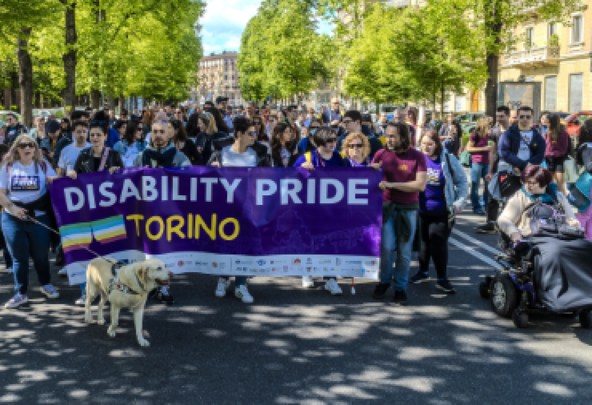 Un'immagine del "Disability Pride Torino" dello scorso anno (foto di Daniele Degiorgis)