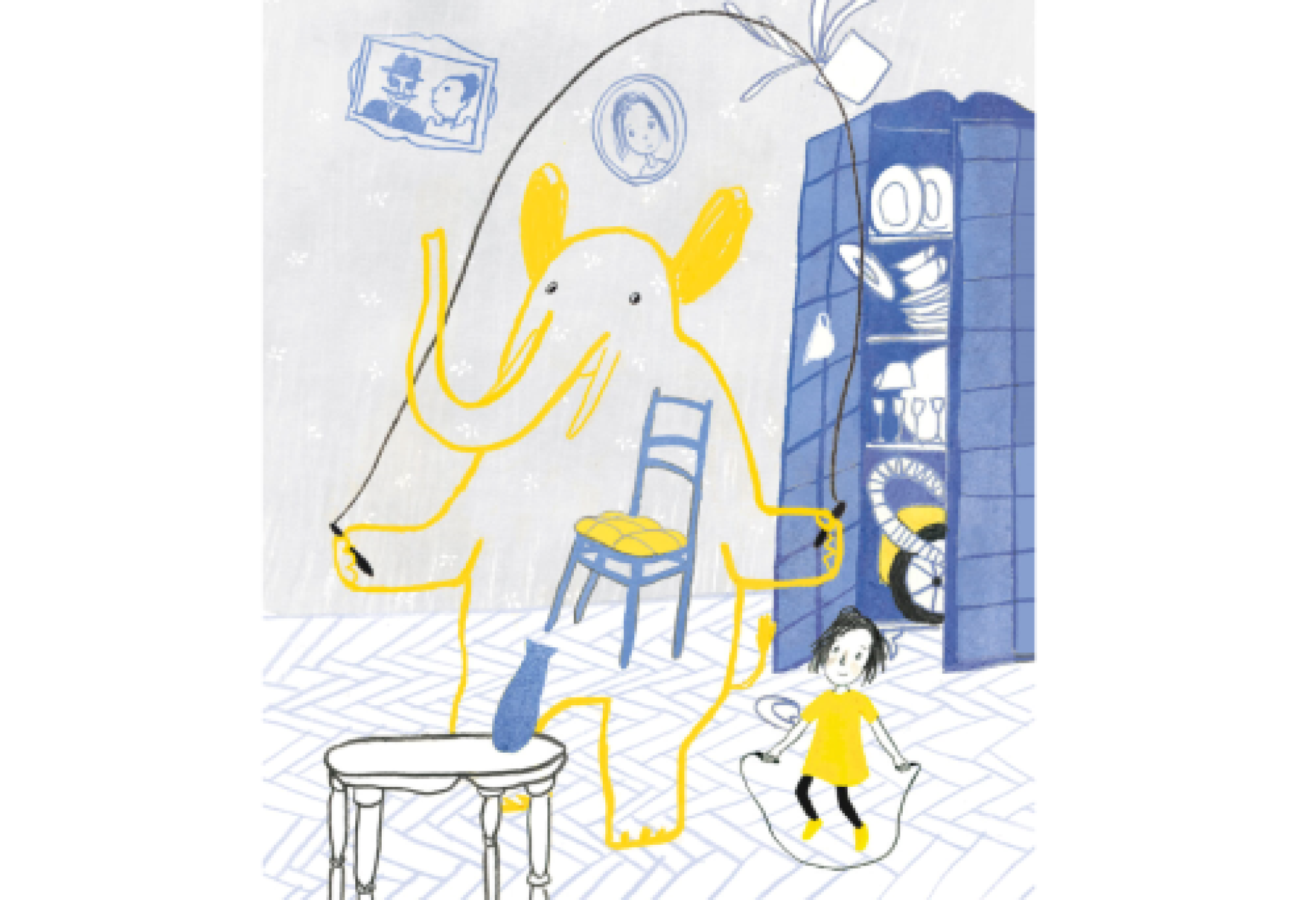 Un'illustrazione di Yulia Sidneva, tratta dal libro "La musica del mio piccchio" di Anna Anisimova