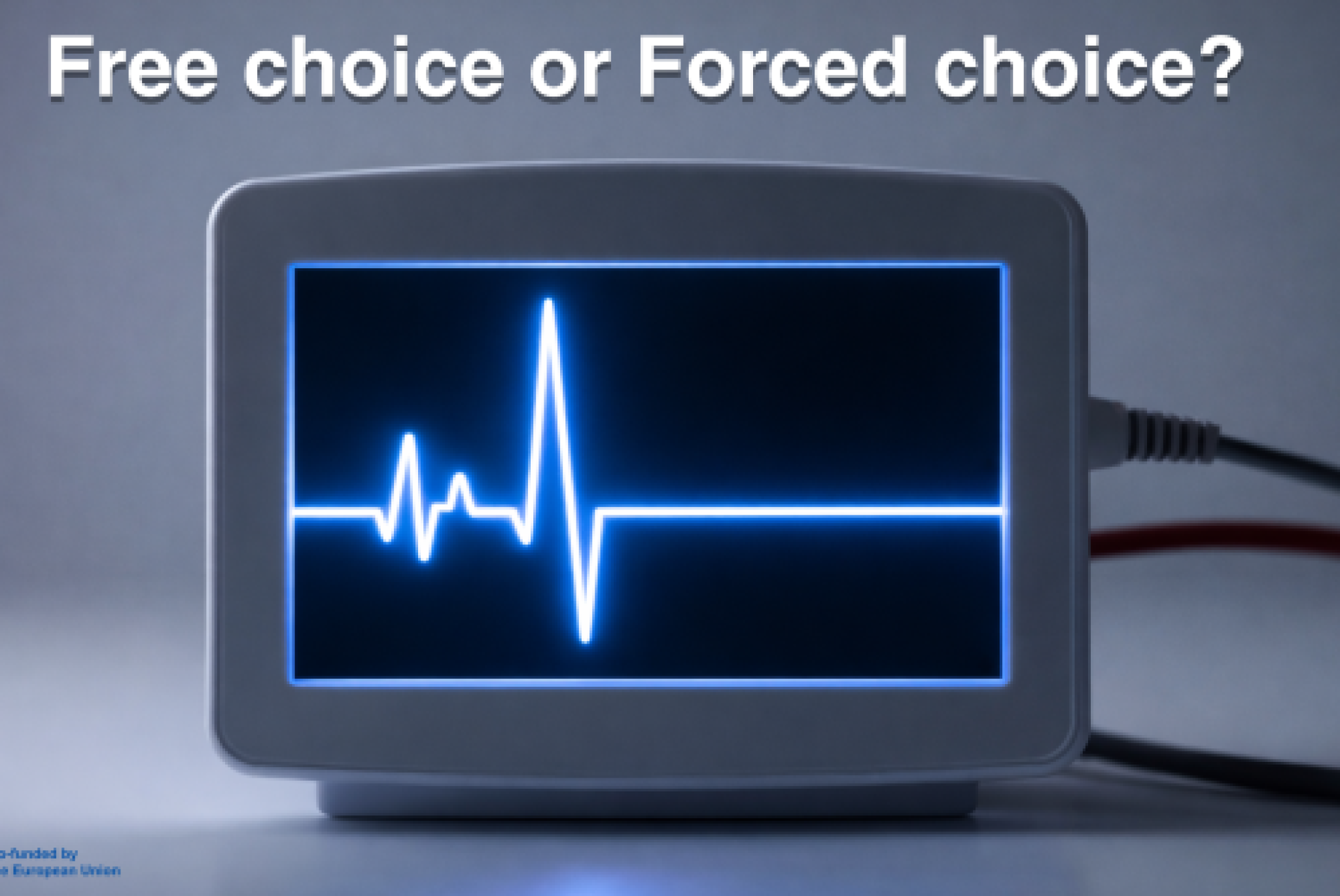 "Free choice or Forced choice?" ("Libera scleta o scelta forzata?"), si legge nell'immagine scelta da ENIL aa corredo del proprio documento sul suicidio assistito