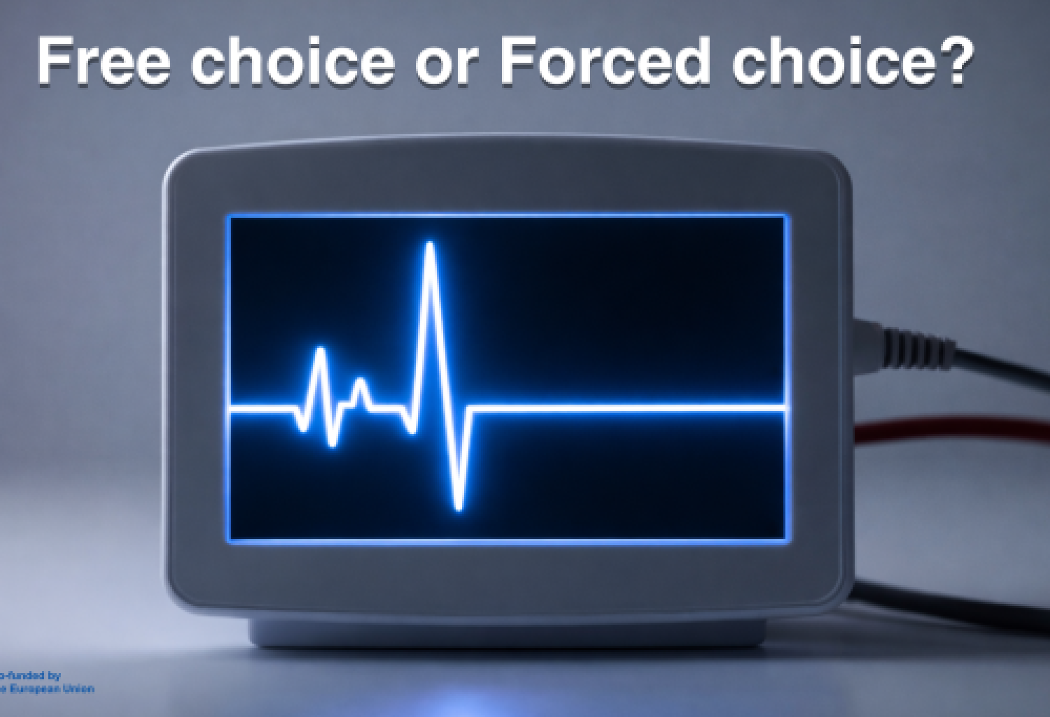 "Free choice or Forced choice?" ("Libera scleta o scelta forzata?"), si legge nell'immagine scelta da ENIL aa corredo del proprio documento sul suicidio assistito