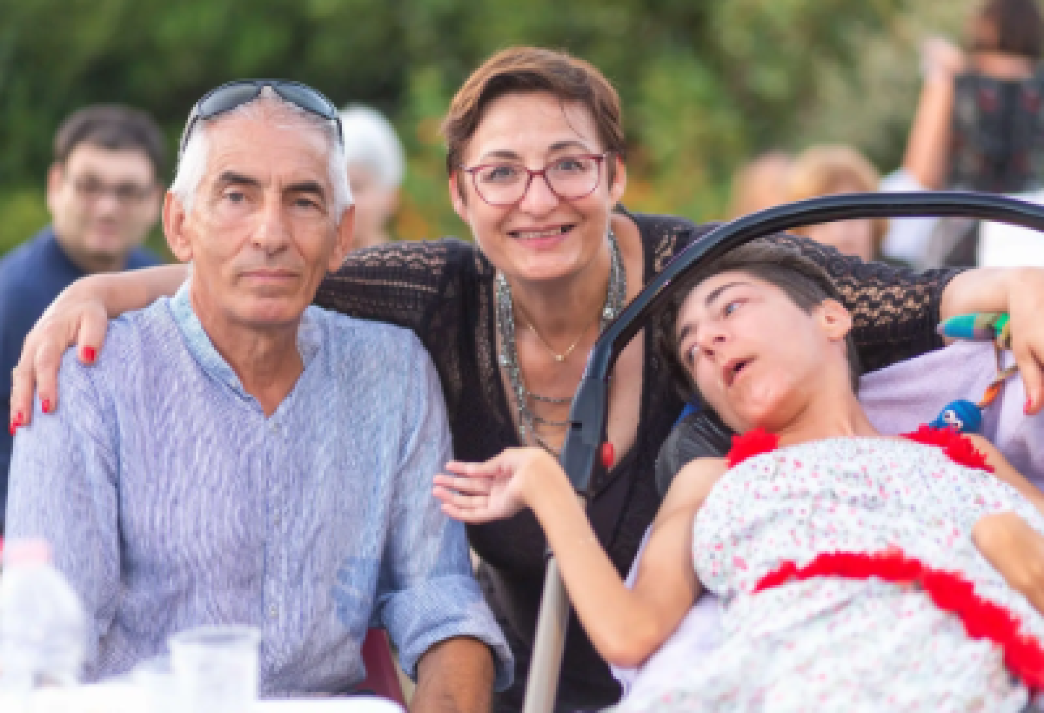 Una famiglia aderente all'ABC (Associazione Bambini Cerebrolesi)