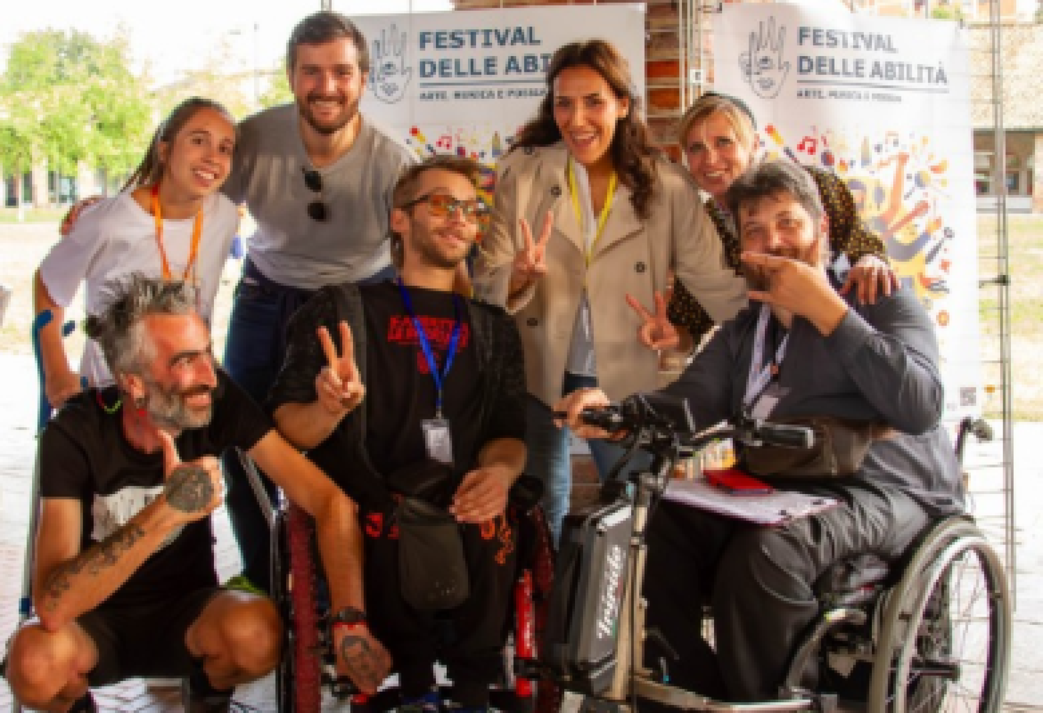 Alcuni tra i tanti protagonisti del Festival delle Abilità