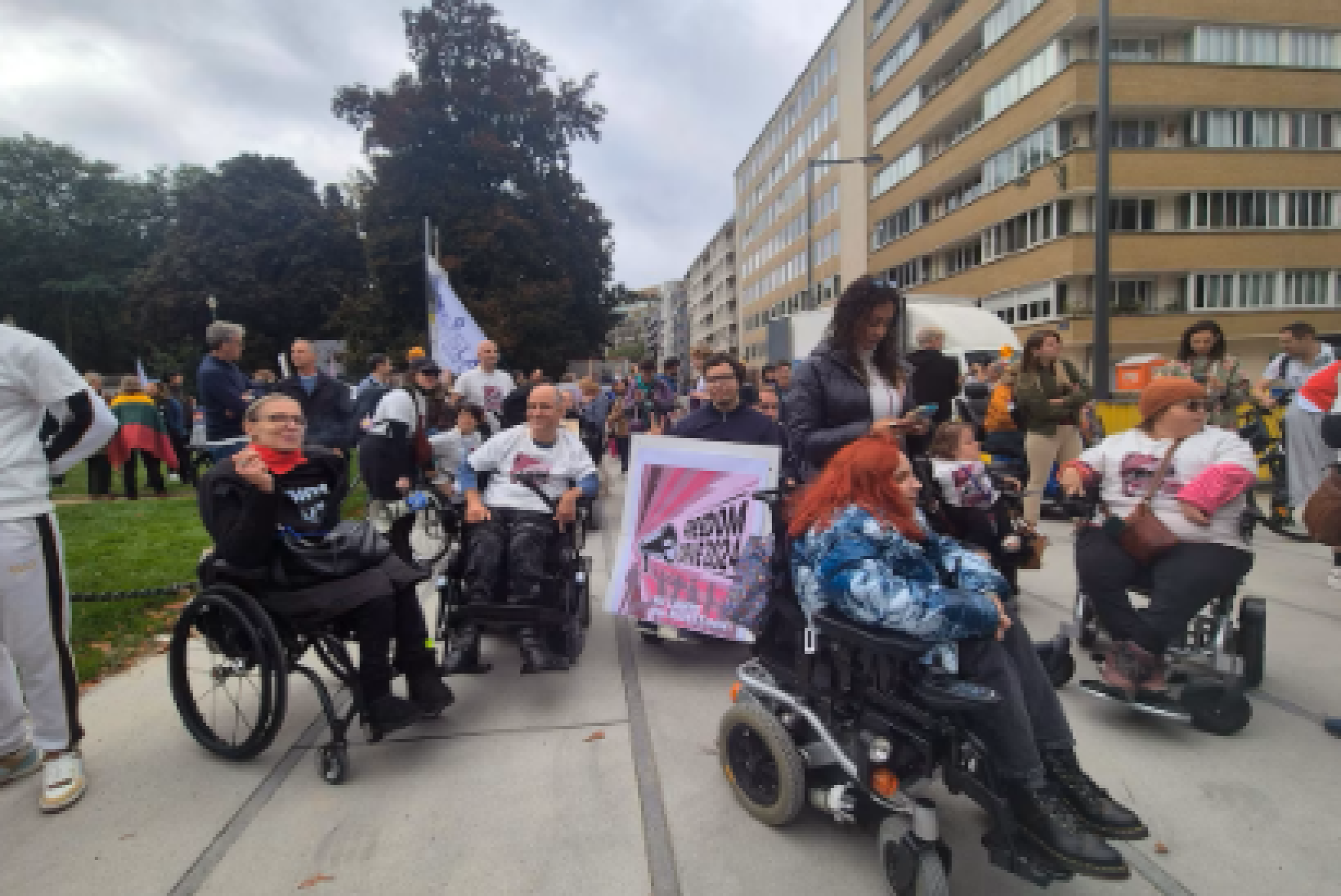 Un'immagine della "Freedom Drive" del 2024 a Bruxelles (Belga Photo Timon Ramboer)