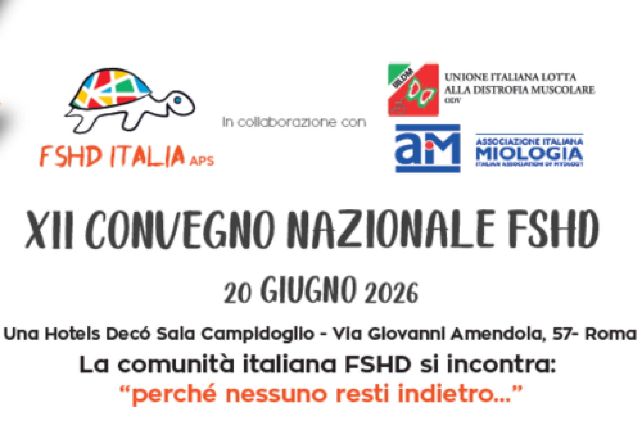 Distrofia facio-scapolo-omerale: perché nessuno resti indietro