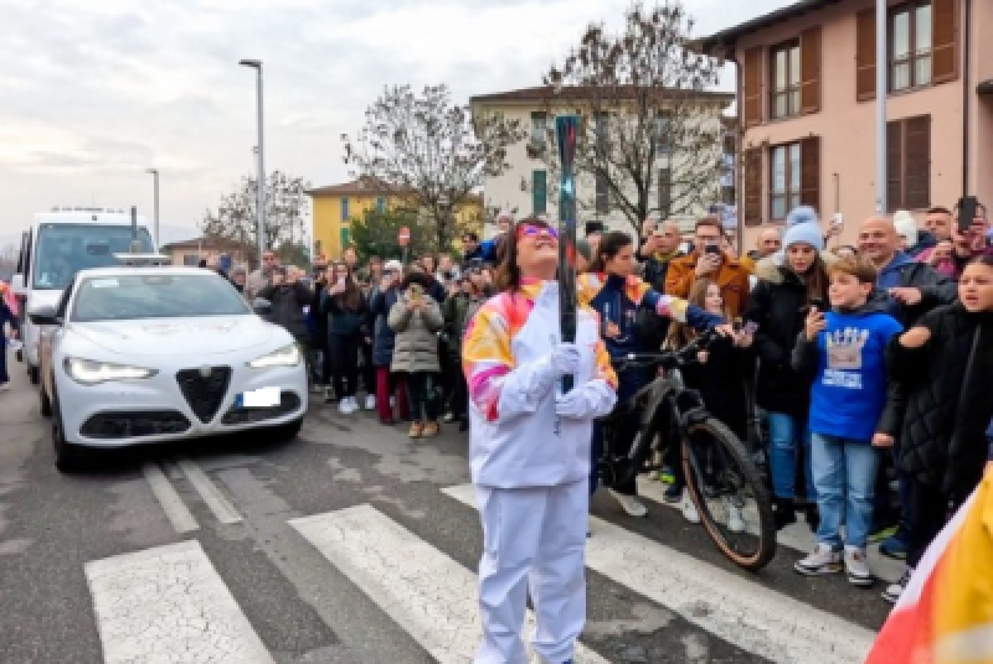 Maria Luisa Garatti è stata tedofora della Fiamma Olimpica nel gennaio scorso a Iseo (Brescia)