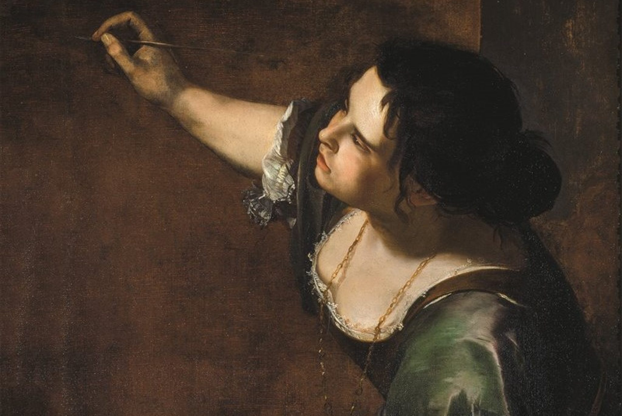 Artemisia Gentileschi, "Autoritratto come allegoria della Pittura" (particolare), (1638-39), Royal Collection Trust, Londra (Foto: Bridgeman/Aci). Alla pittrice secentesca si ispira il nome del progetto promosso in Lombardia