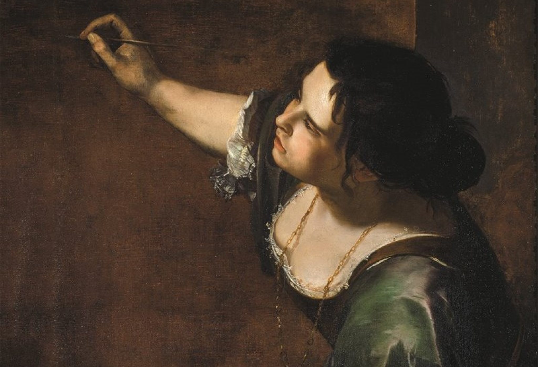 Artemisia Gentileschi, "Autoritratto come allegoria della Pittura" (particolare), (1638-39), Royal Collection Trust, Londra (Foto: Bridgeman/Aci). Alla pittrice secentesca si ispira il nome del progetto promosso in Lombardia