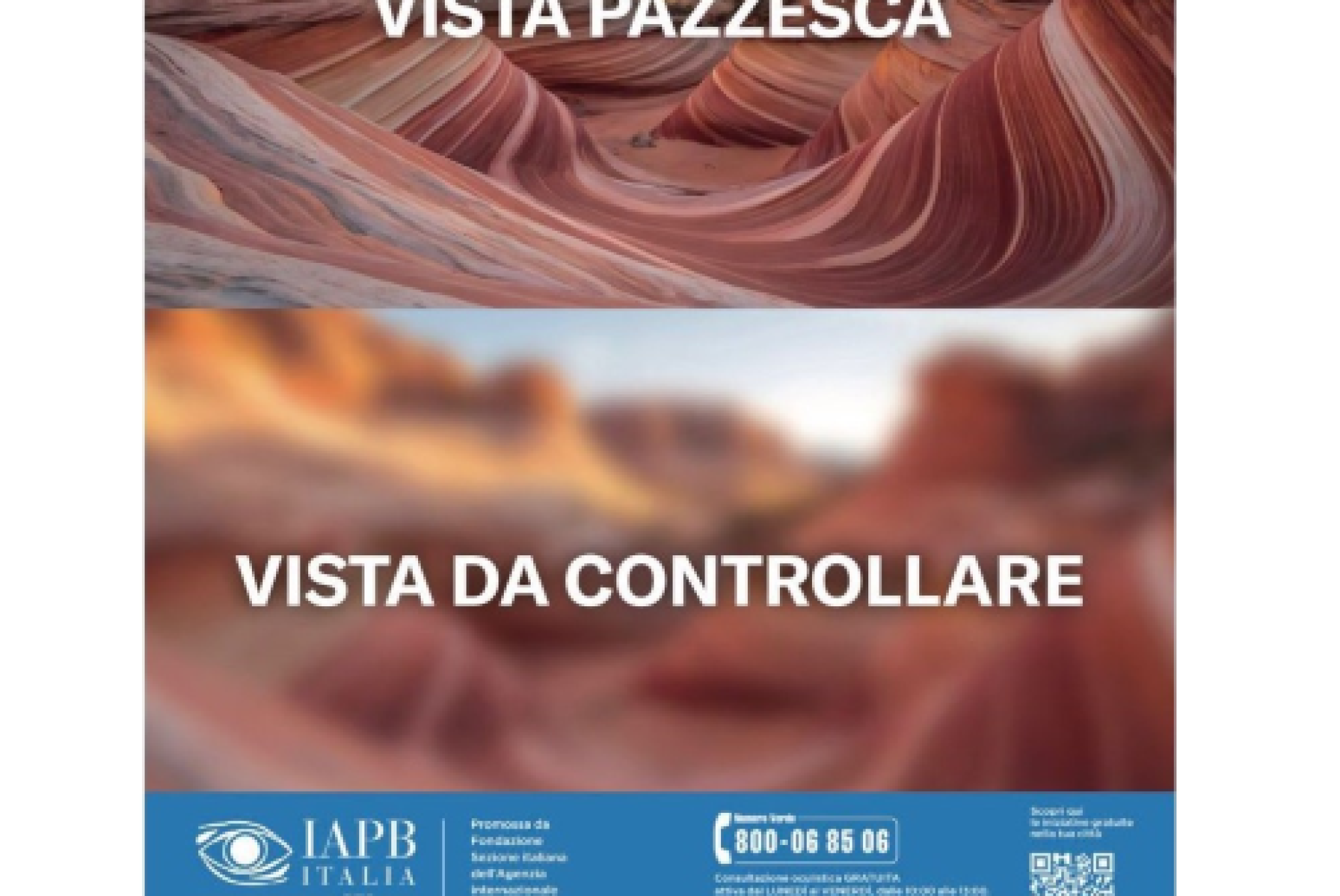 Una delle realizzazioni grafice curate da IAPB Italia per la Giornata Mondiale della Vista di quest'anno