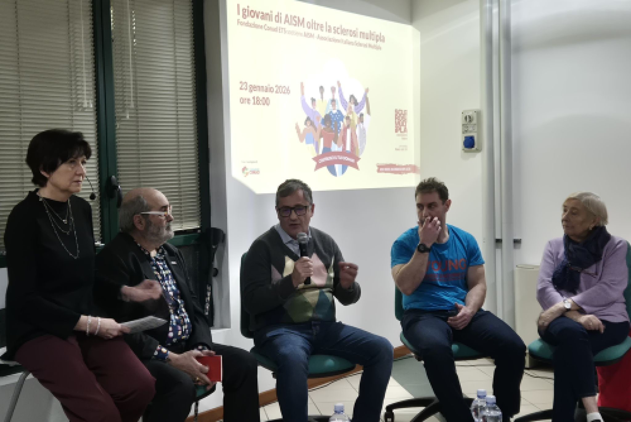 Un momento della presentazione a Brescia del progetto "I giovani oltre la SM"