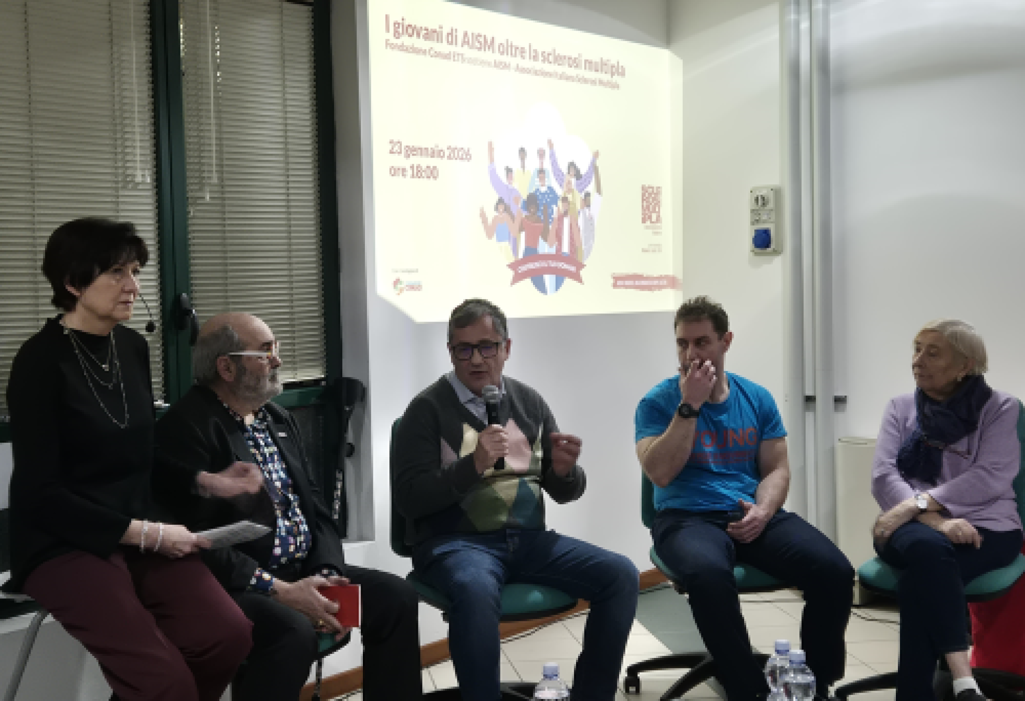 Un momento della presentazione a Brescia del progetto "I giovani oltre la SM"