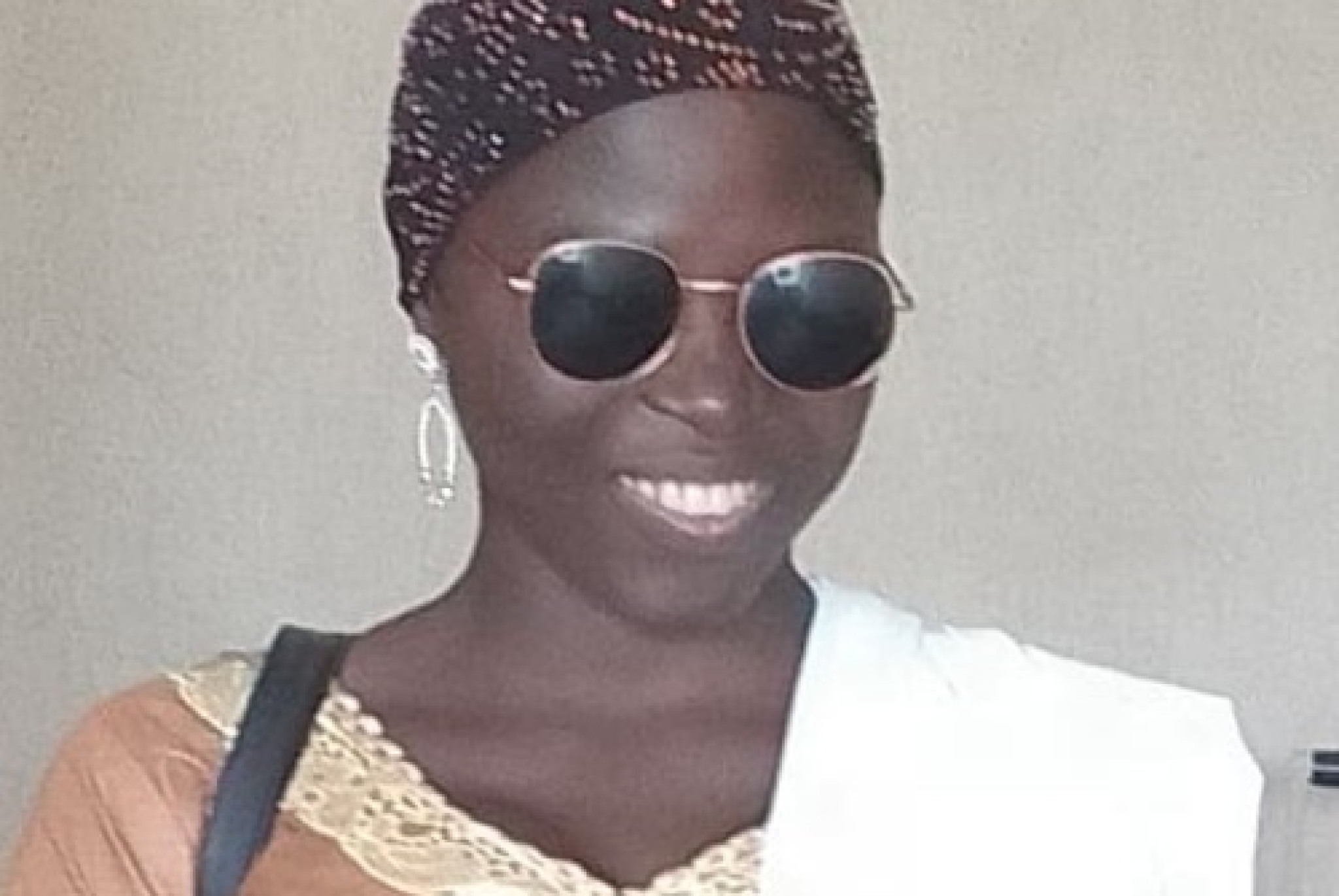 Habibou Adidjatou, studentessa cieca, rappresentante degli studenti con disabilità dell’Università di Lomé, Togo