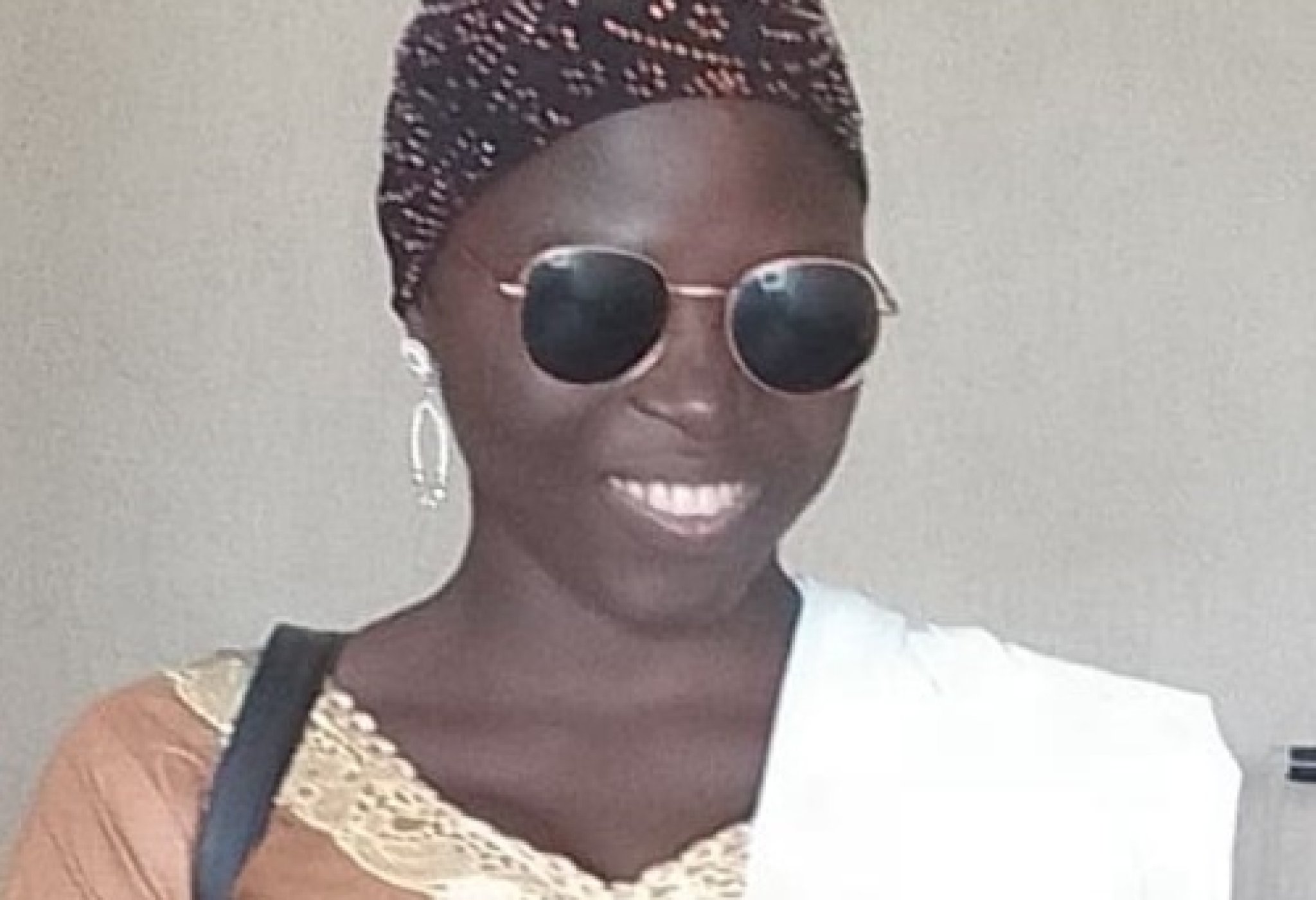 Habibou Adidjatou, studentessa cieca, rappresentante degli studenti con disabilità dell’Università di Lomé, Togo