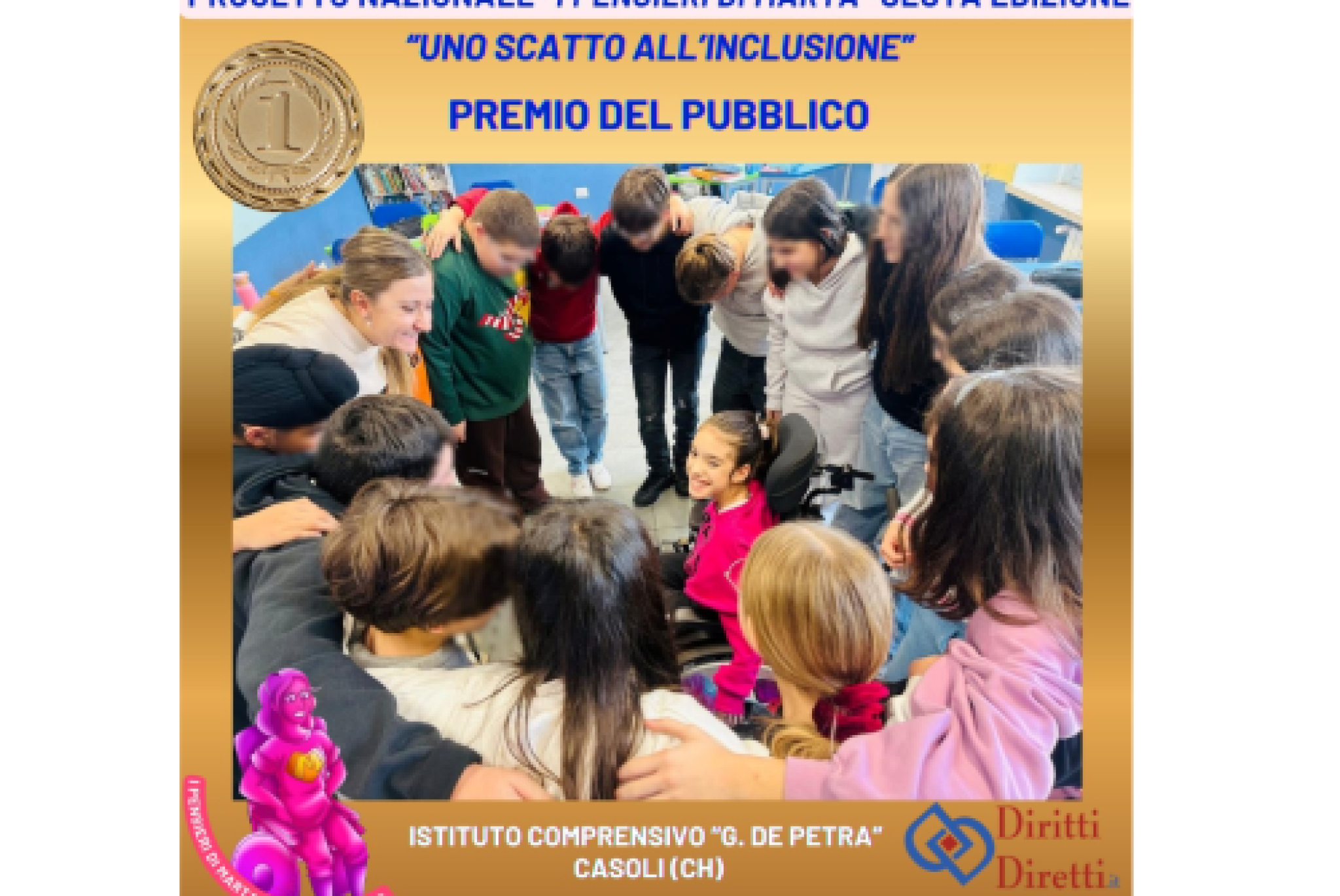"Il Sorriso di Vera" è la foto che ha vinto il Premio del Pubblico per la sesta edizione dei "Pensieri di Marta"