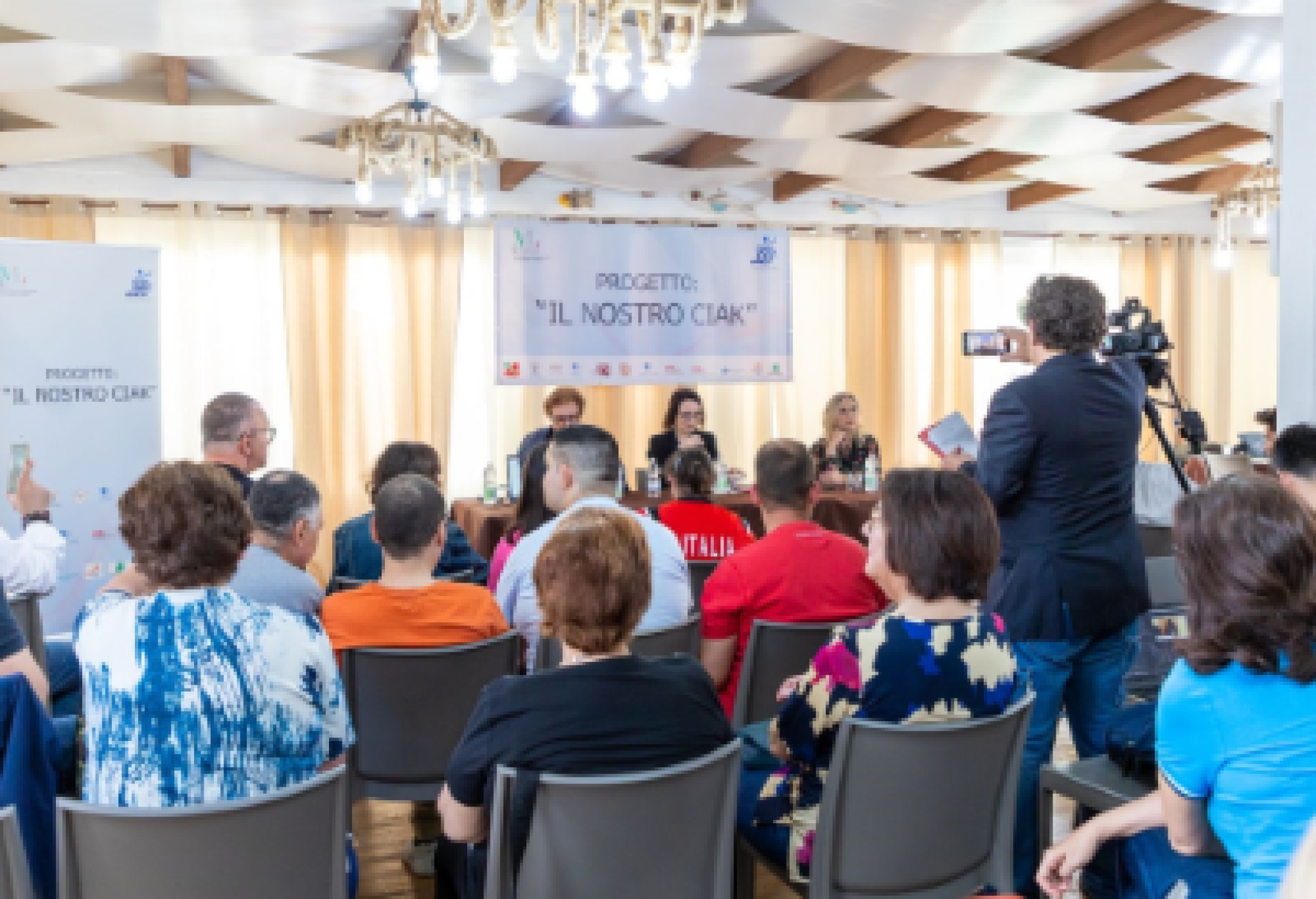 Un'immagine dell'incontro di Mazara del Vallo, che ha segnato l'avvio del progetto "Il nostro Ciak"