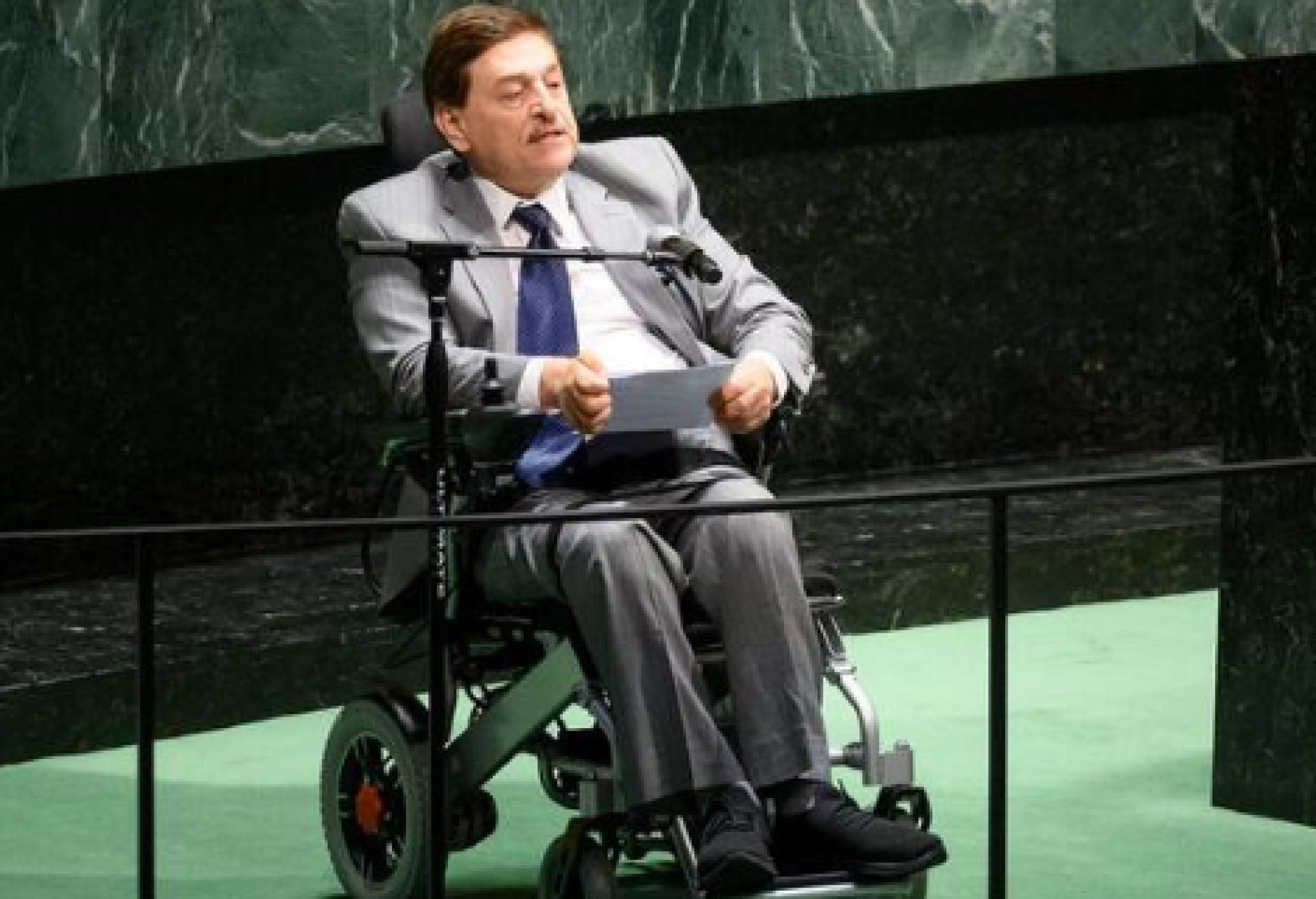 Il libanese Nawaf Kabbara, presidente dell'IDA (International Disability Alliance)